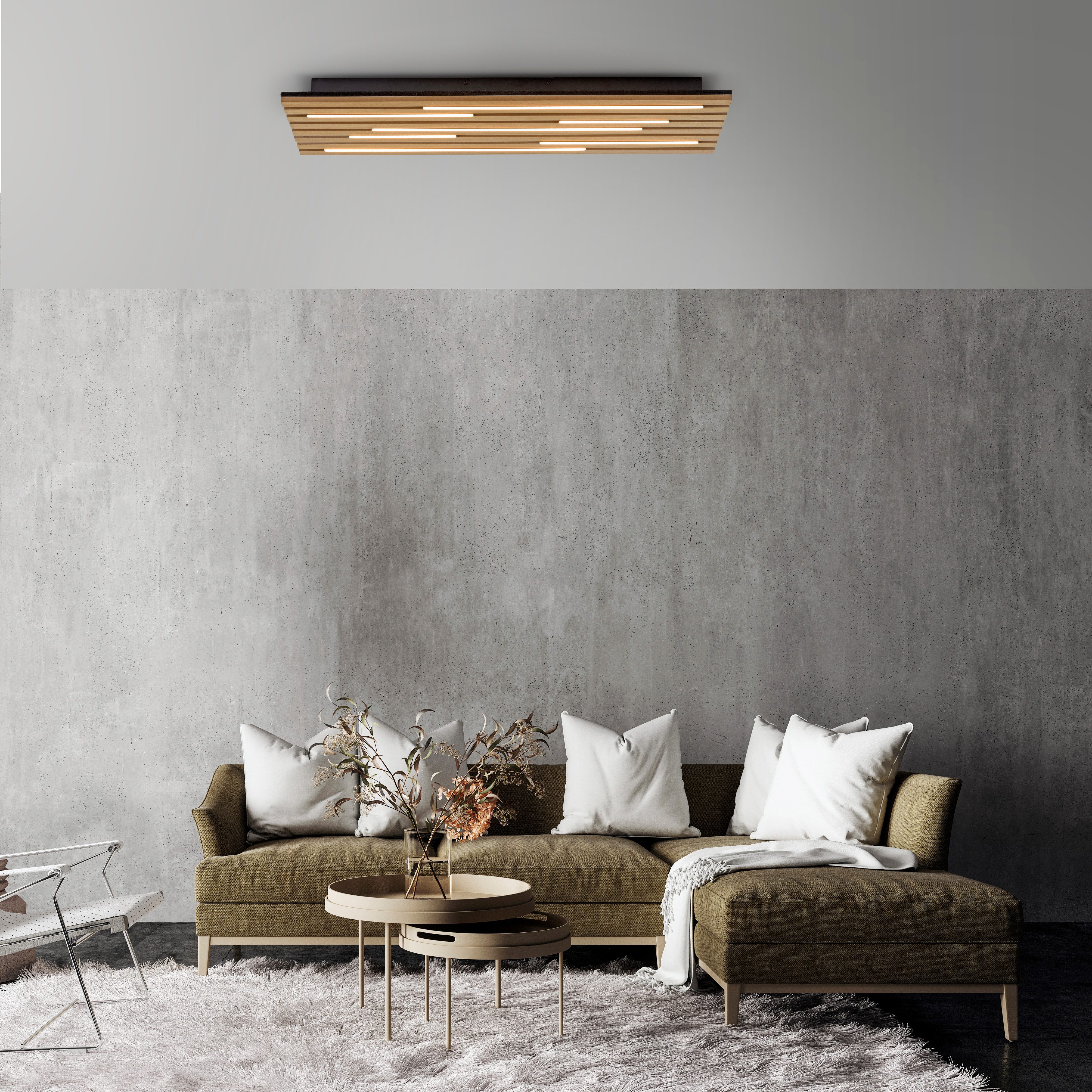 JUST LIGHT LED Deckenleuchte AKUSTIK, LED fest integriert, Warmweiß, Akusti günstig online kaufen