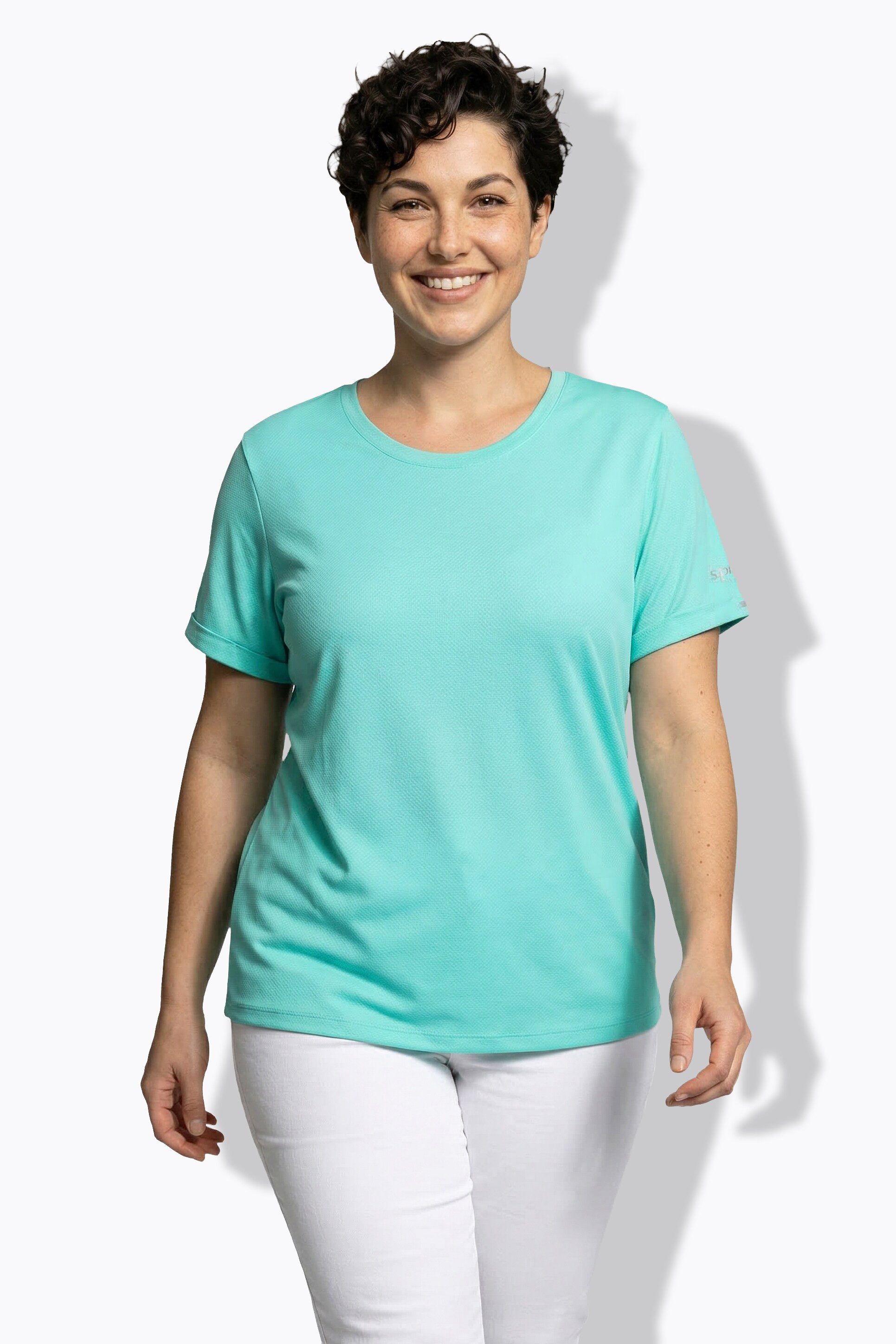 T-Shirt Funktions-Shirt Rundhals Halbarm recycelt