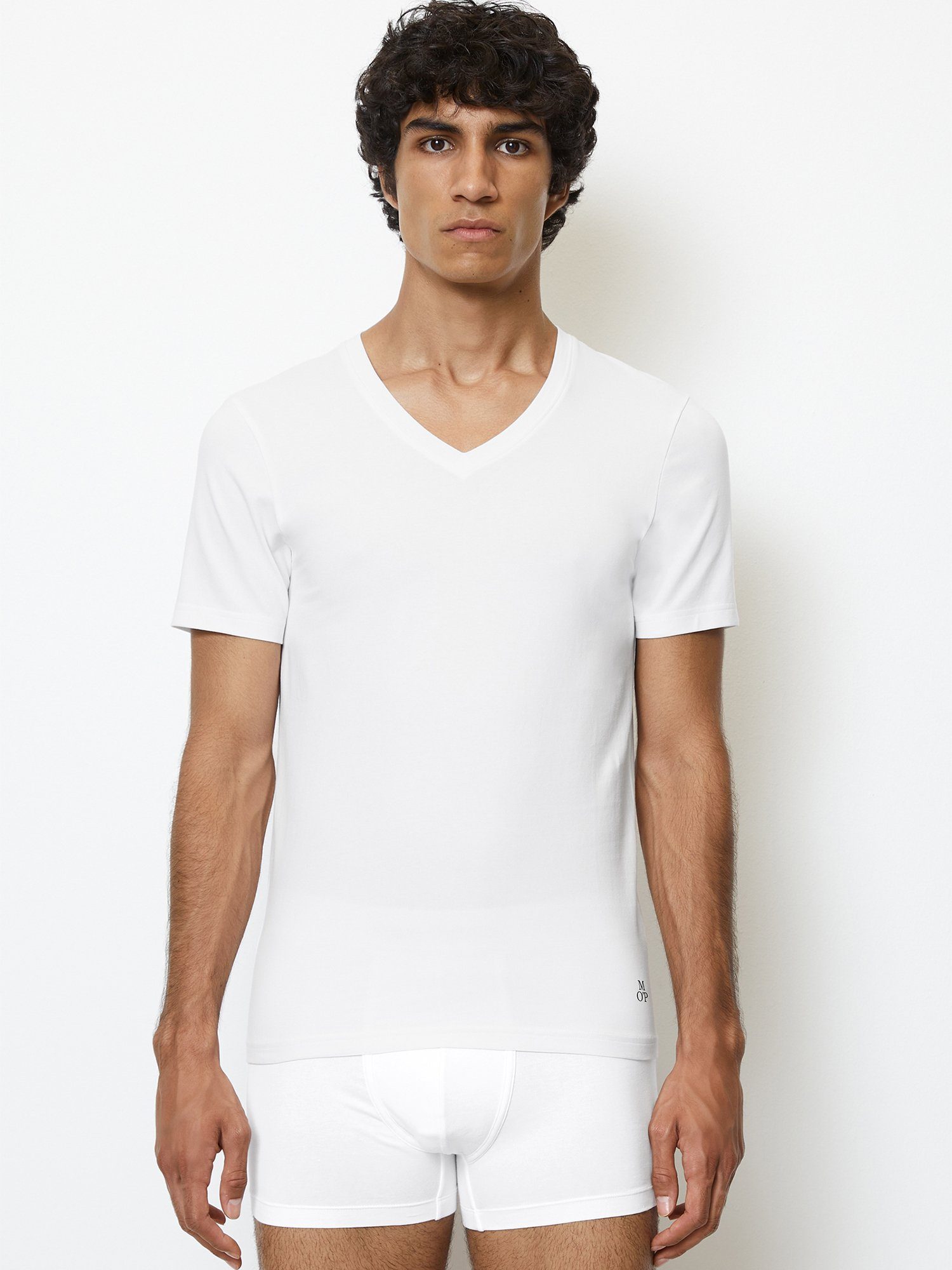 Marc O'Polo V-Shirt Essentials (2-tlg) t-shirt v-ausschnitt v-neck