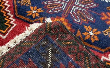 Wollteppich Belutsch Teppich handgeknüpft rot, morgenland, rechteckig, Höhe: 8 mm, handgeknüpft