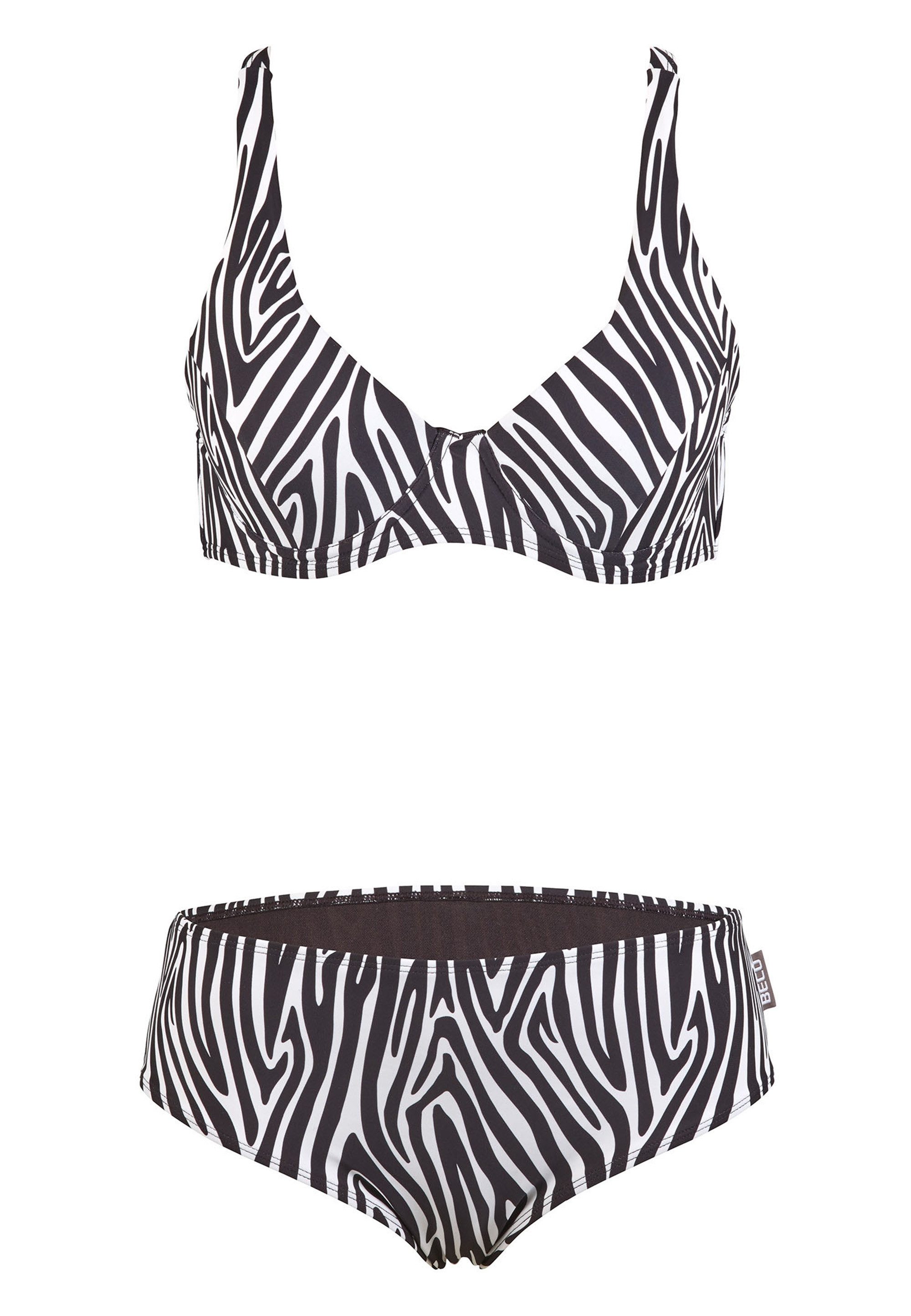 Triangel-Bikini-Top Zebra Vibes