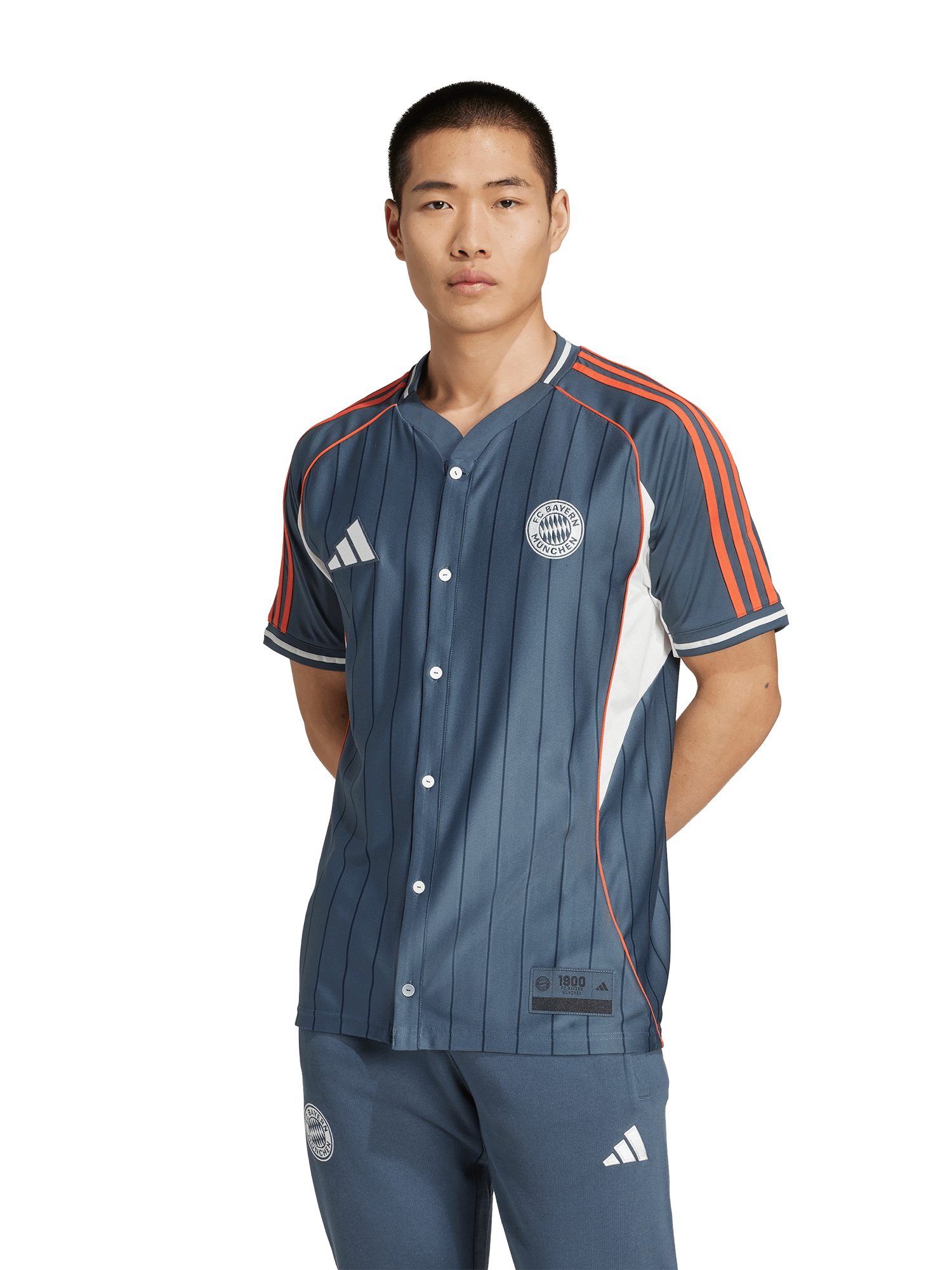 adidas Performance T-Shirt FC Bayern München, Baseballshirt US, Unisex, Navy