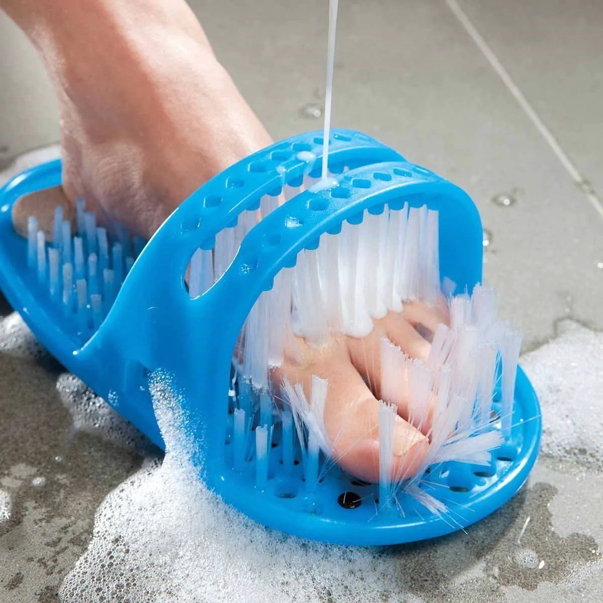 Dusch-Fußbürste Fußmassage Hornhautentferner Füße Rutschfeste für Fußwaschbürste Massage Bürste MAVURA Bimsstein Reinigung Fußpflege Feile Fußbürste