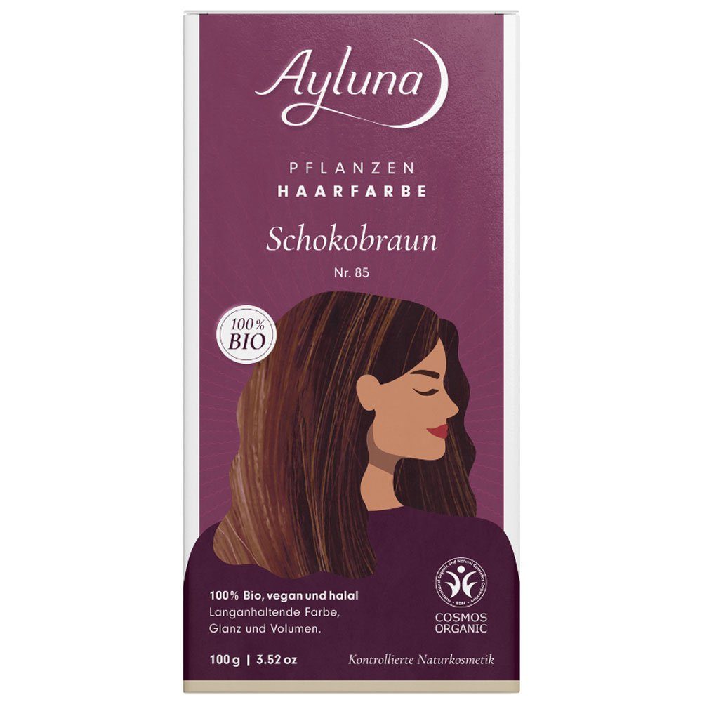 Ayluna Haarfarbe Schokobraun, Braun, 100 g