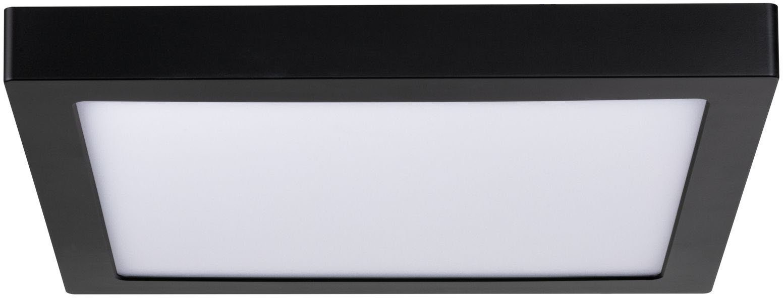 Paulmann LED Deckenleuchte Abia schwarz, Warmweiß 4.000K eckig integriert, 16,5W fest LED 300x300mm
