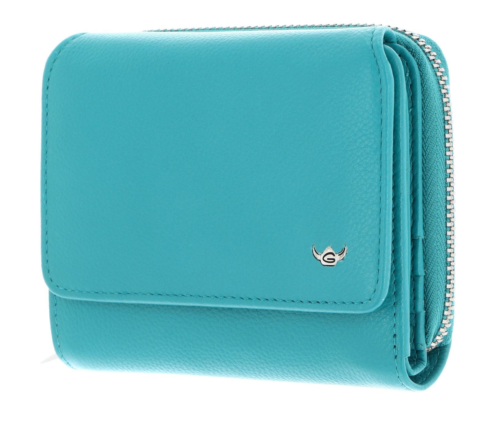 Golden Head Geldbörse Zipped Billfold Coin Wallet, aus echtem Leder mit RFID-Blocker Schutz