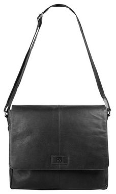 BODENSCHATZ Messenger Bag, echt Leder