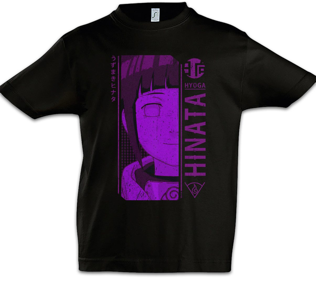 Print-Shirt Hinata Kinder T-Shirt Shinobi System Naruto Dattebayo Sakura Haruno