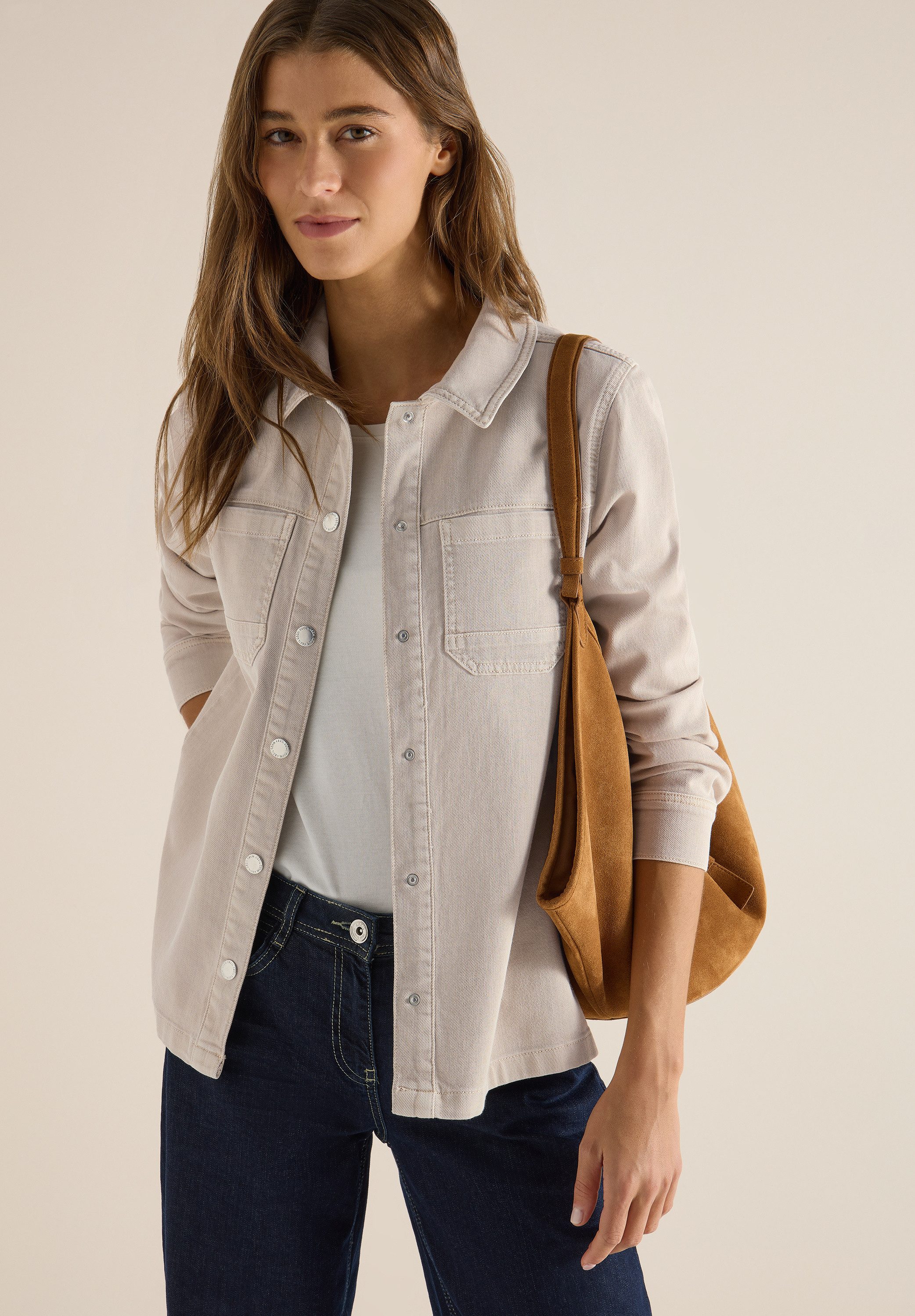 CECIL Kurzjacke in Denim-Optik