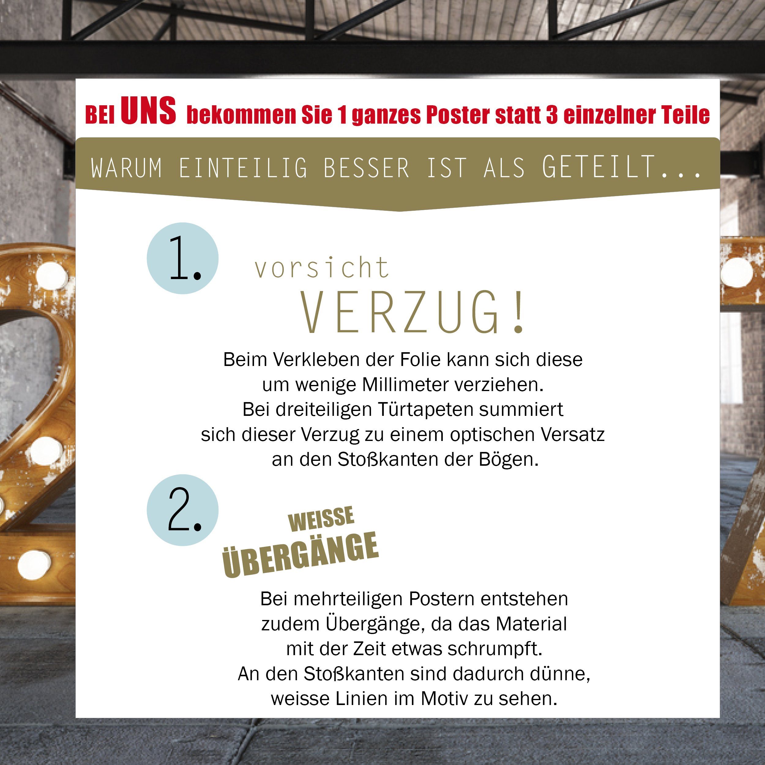 Stickerprofis Türtapete BUECHER MIT KERZEN, Premiumklasse, selbstklebend