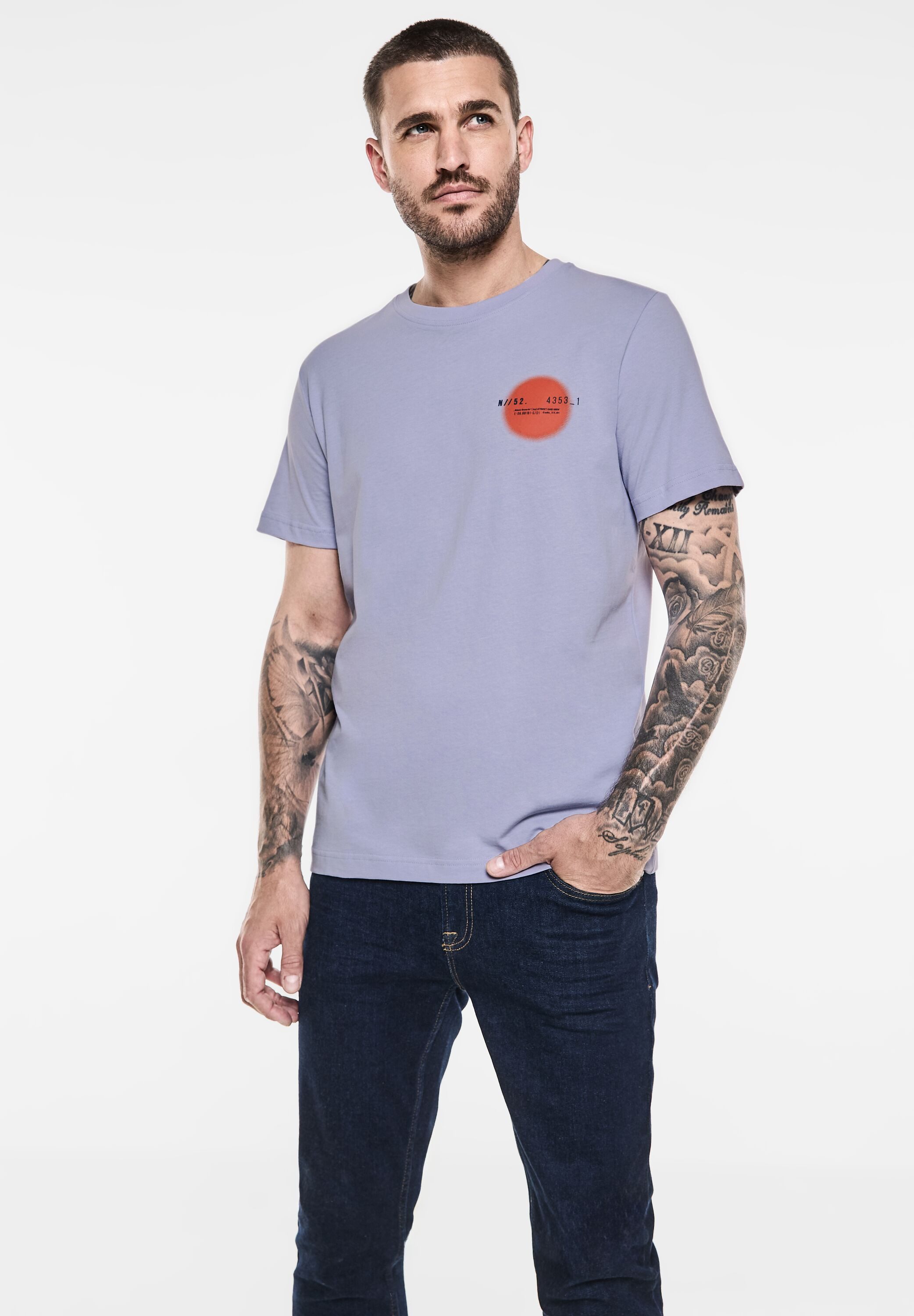 STREET ONE MEN T-Shirt, aus reiner Baumwolle günstig online kaufen
