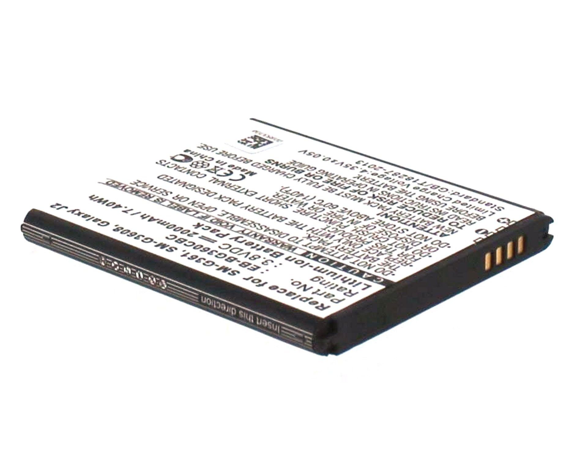 MobiloTec Akku kompatibel mit Samsung SM-G361 Akku Akku 1800 mAh (1 St)