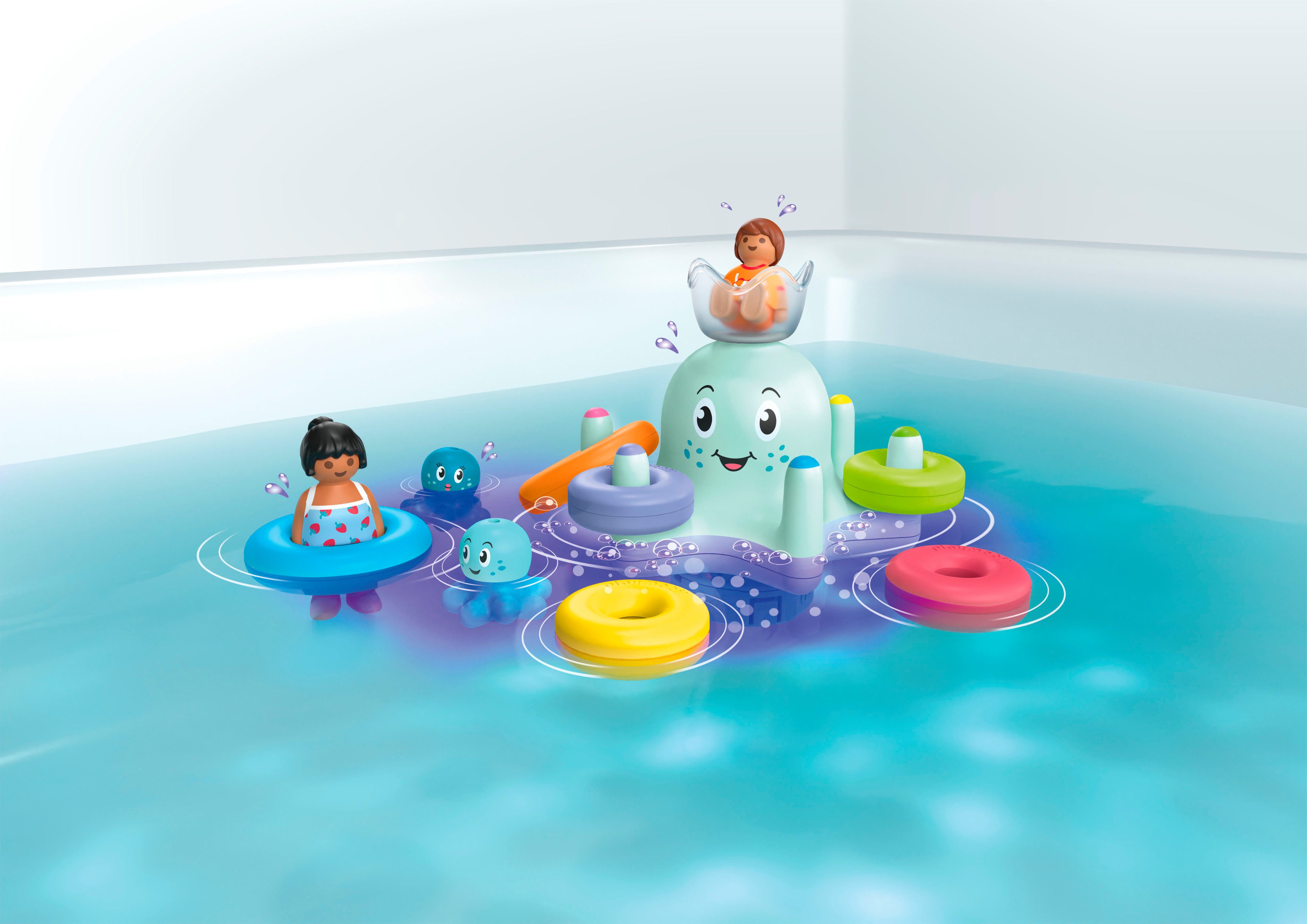 Playmobil® Bunter Tintenfisch, inkl. 3 Tinti-Badetabletten (71438) Konstruktions-Spielset, (17 St), JUNIOR AQUA & Tinti; Made in Europe