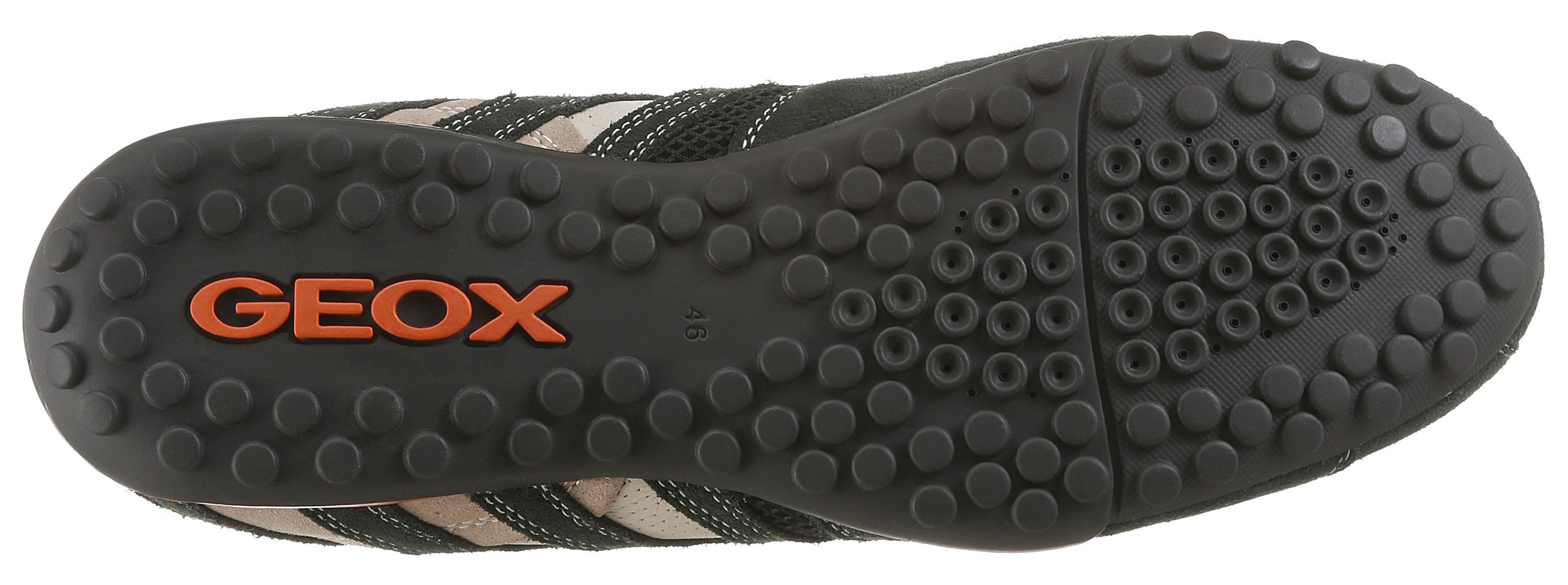 Geox U SNAKE Slip-On Sneaker Freizeitschuh, Slipper mit Geox Spezial Membran