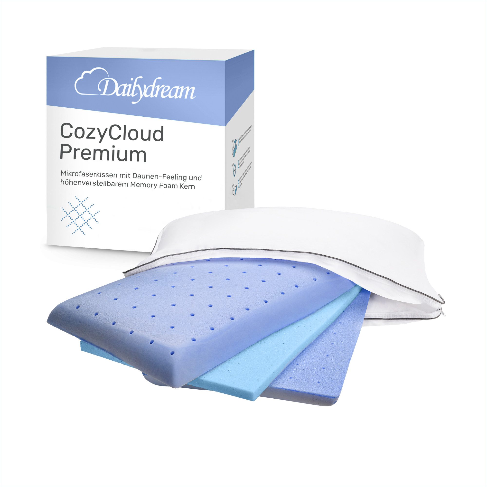 Dailydream Kopfkissen Dailydream CozyCloud Premium Mikrofaserkissen günstig online kaufen