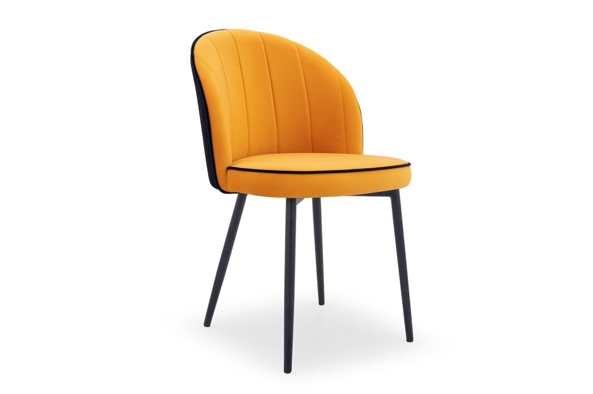 Sessel Stühle Gelb Modern JVmoebel Design Esszimmerstuhl Luxus Stuhl, Stühl Polsterstuhl Bürostuhl