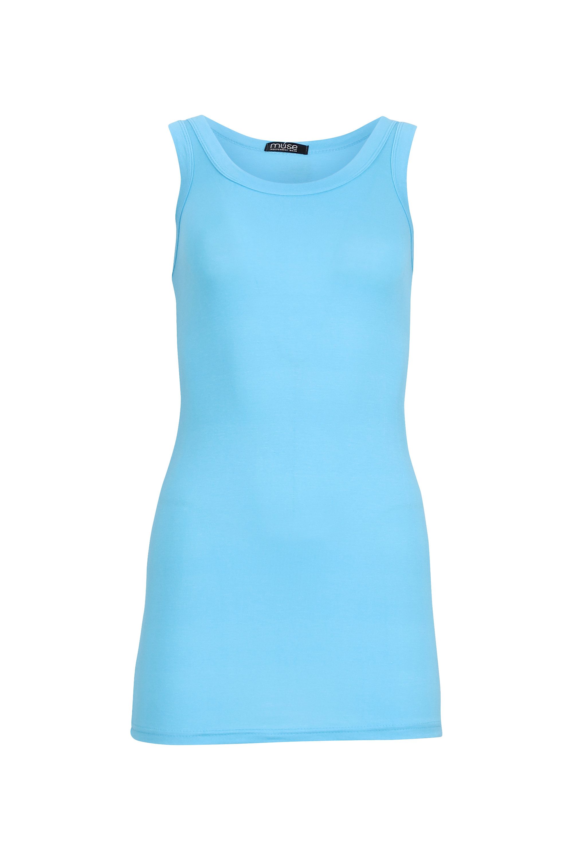 Muse Longtop Extra langes Trägertop Skinny Fit 9002