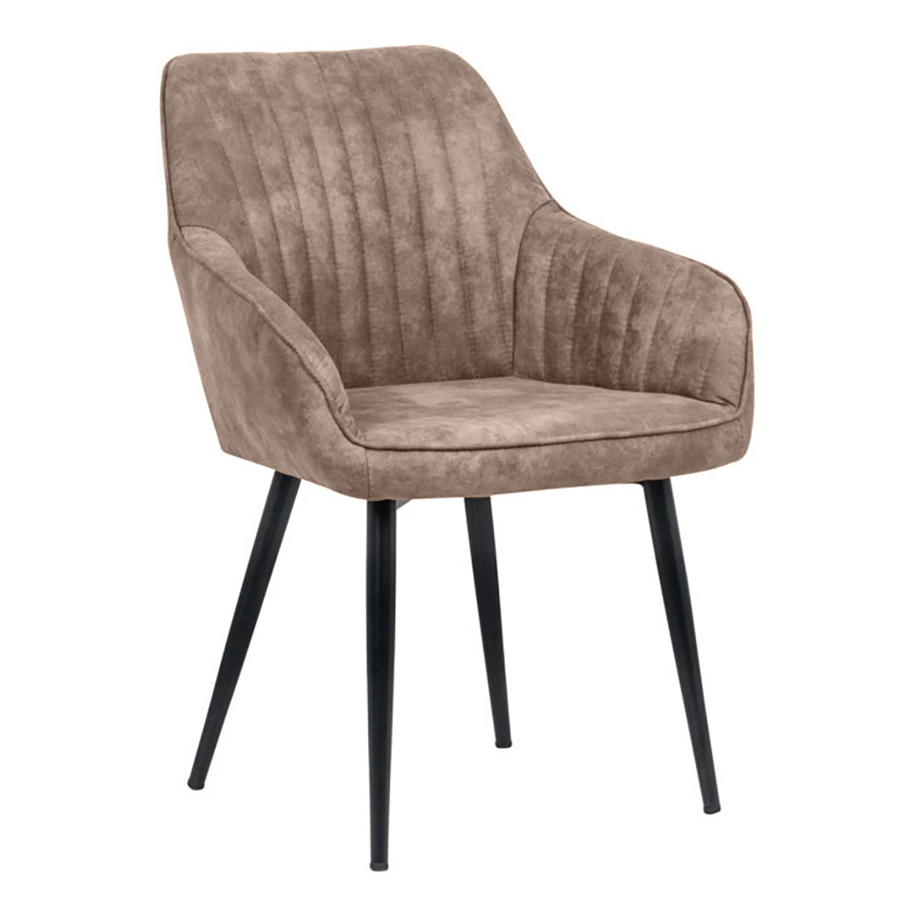 riess-ambiente Polsterstuhl TURIN vintage taupe / günstig online kaufen