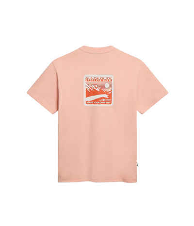 Napapijri T-Shirt Napapijri Unisex T-Shirt Gouin pink salmon L