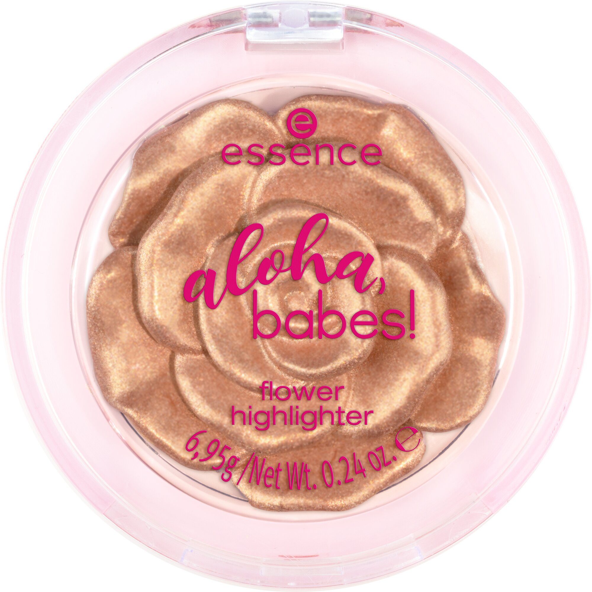 Essence Highlighter ALOHA, BABES! FLOWER HIGHLIGHTER, 4-tlg., im Blumen-Design mit schimmernder Pudertextur