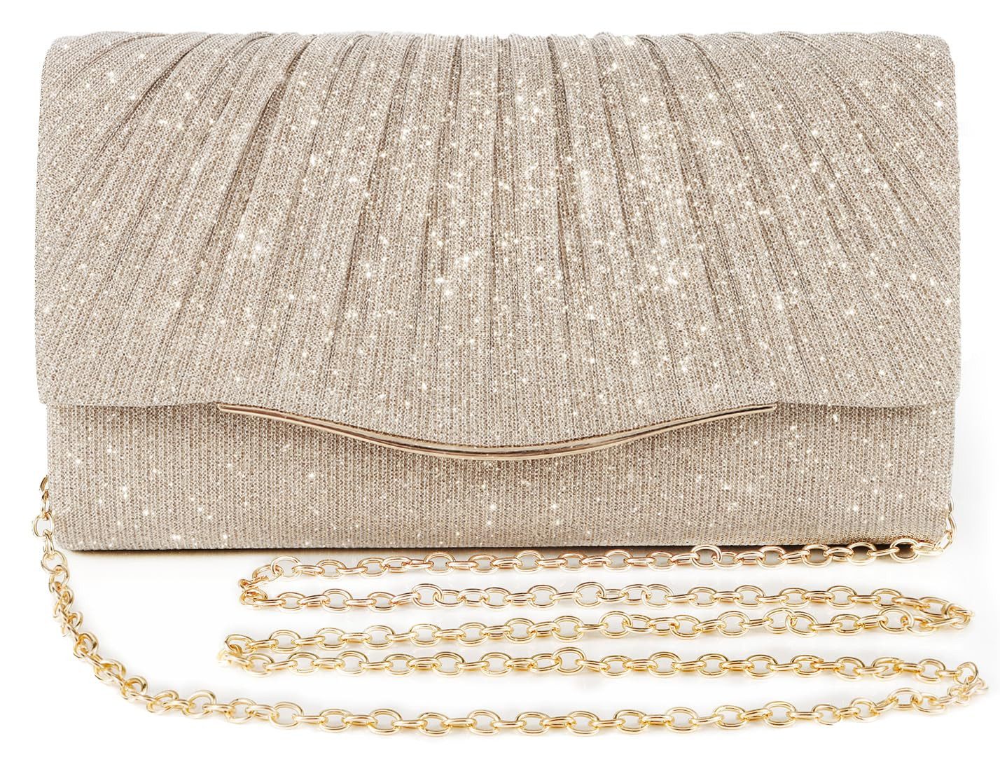 Zaewry Abendtasche Damen Clutch, Umschlag Clutch, elegante Handtasche, Braut Clutch geeignet für Hochzeiten, Partys und Bankette