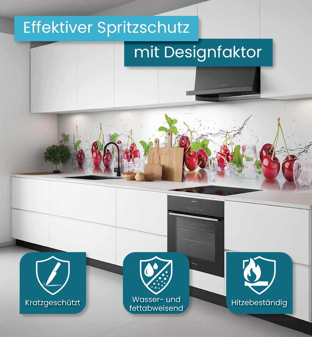 MyMaxxi Küchenrückwand Küchenrückwand selbstklebend Cherry Spritzschutz Fol günstig online kaufen