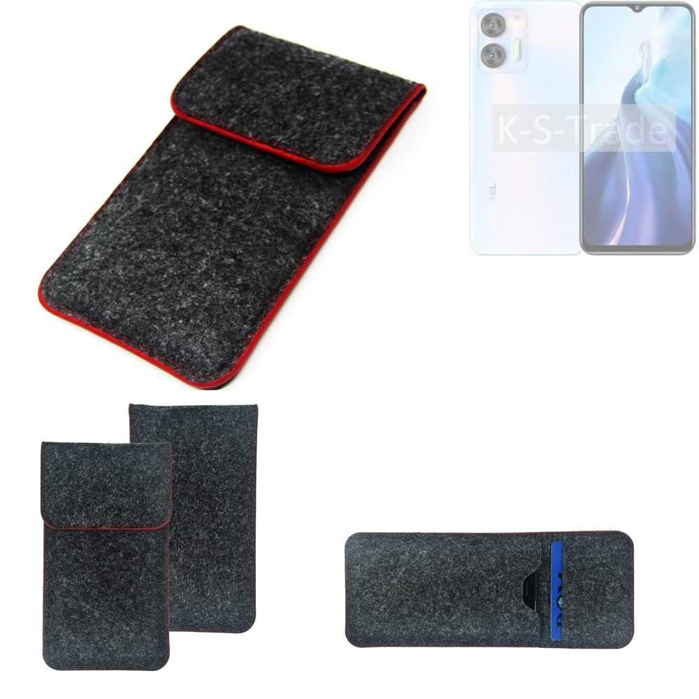 K-S-Trade Handyhülle für Oukitel C36, Handy Schutz Hülle Schutzhülle Handyhülle Filztasche Pouch