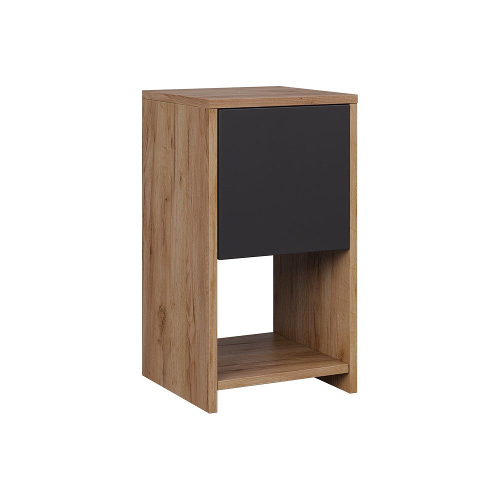 Vicco Nachtschrank Evo, Goldkraft Eiche/Anthrazit, 30 günstig online kaufen