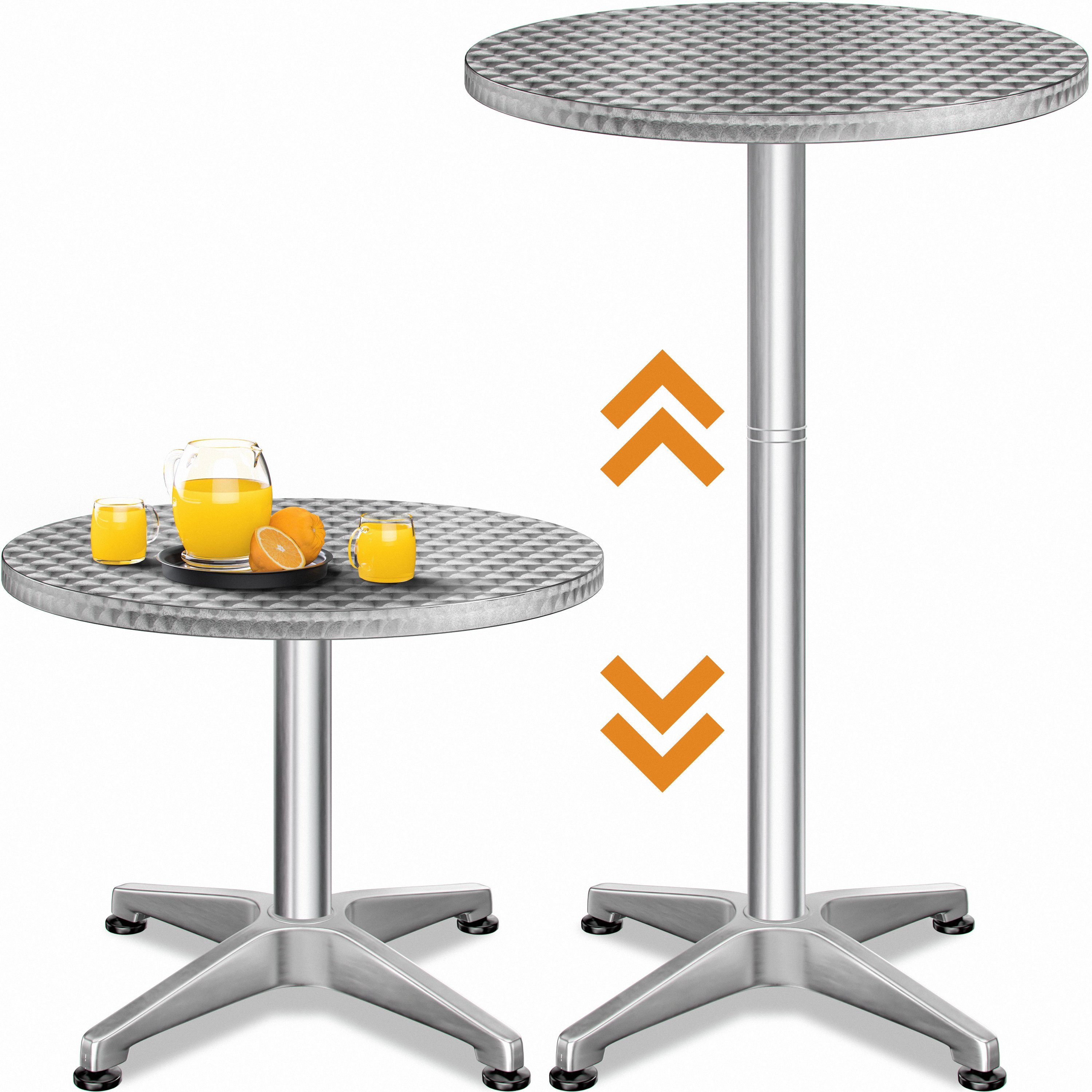 Casaria Stehtisch (1-St), Stabil Höhenverstellbar 70 cm / 115 cm Hoch Alu R günstig online kaufen
