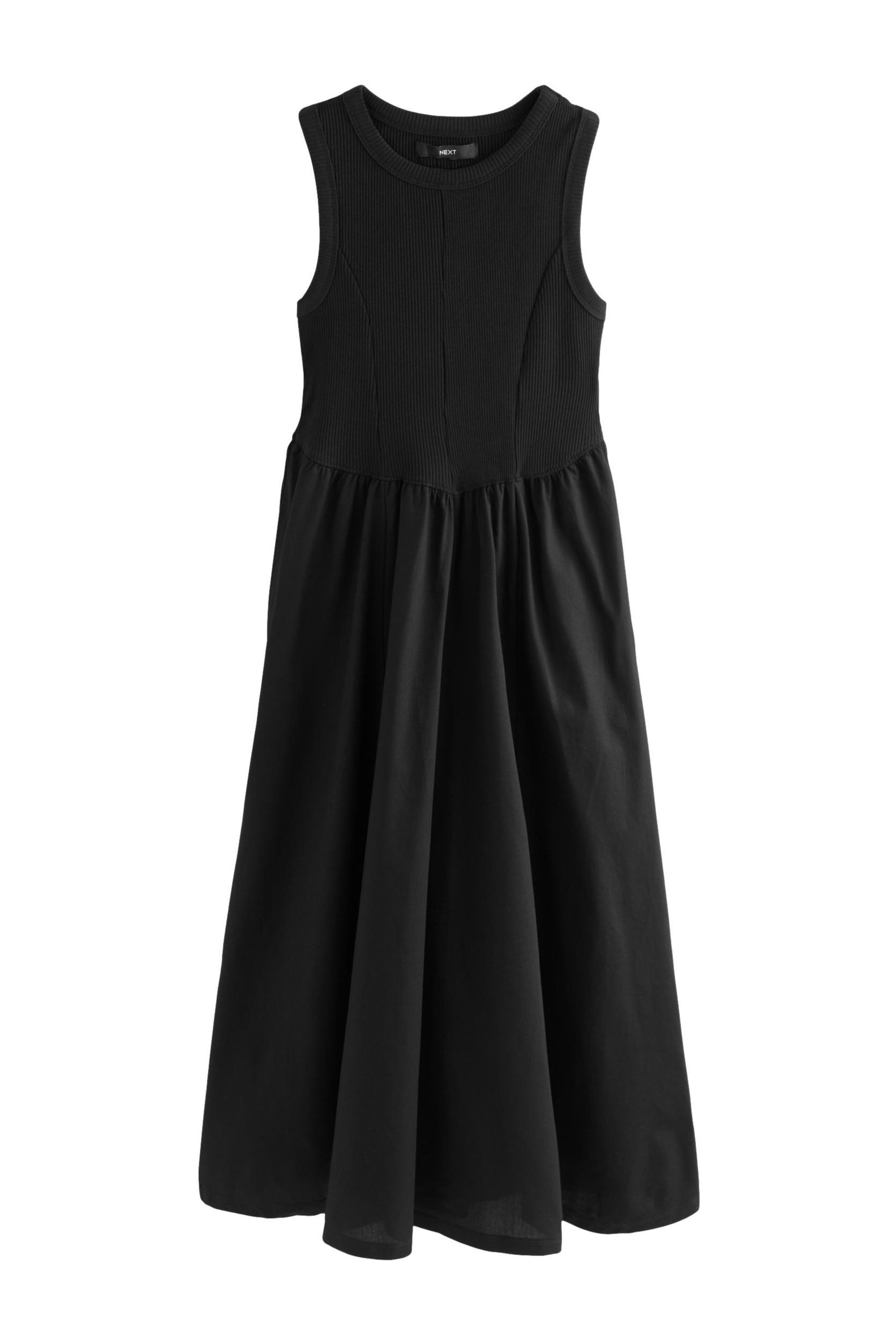 Next Midikleid Ärmelloses Midi-Rippenstrickkleid mit Racerback günstig online kaufen