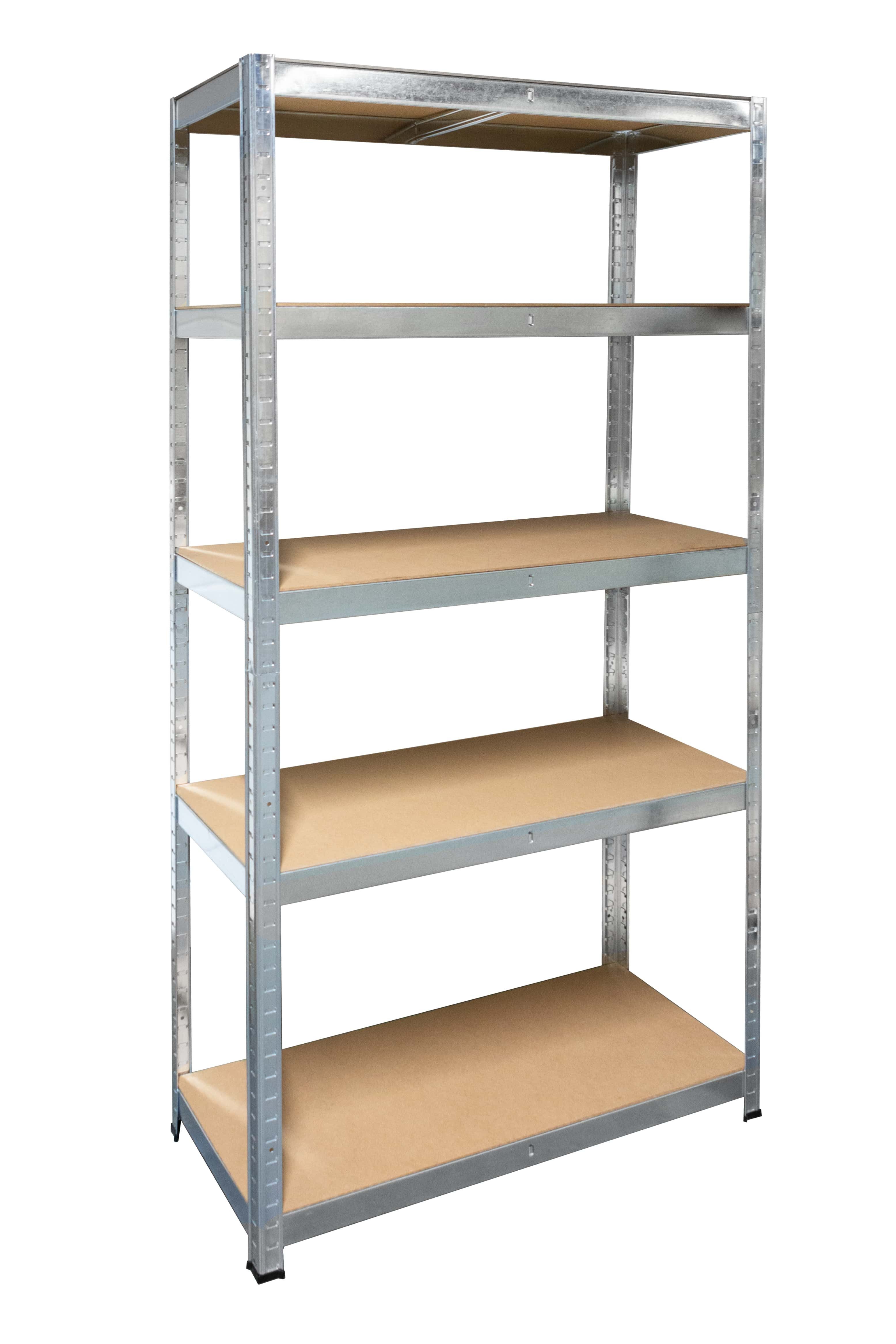 SCHULTE Regalwelt Schwerlastregal 5 MDF-Böden, 180×90×40 cm, 175 kg/Boden, verzinkt