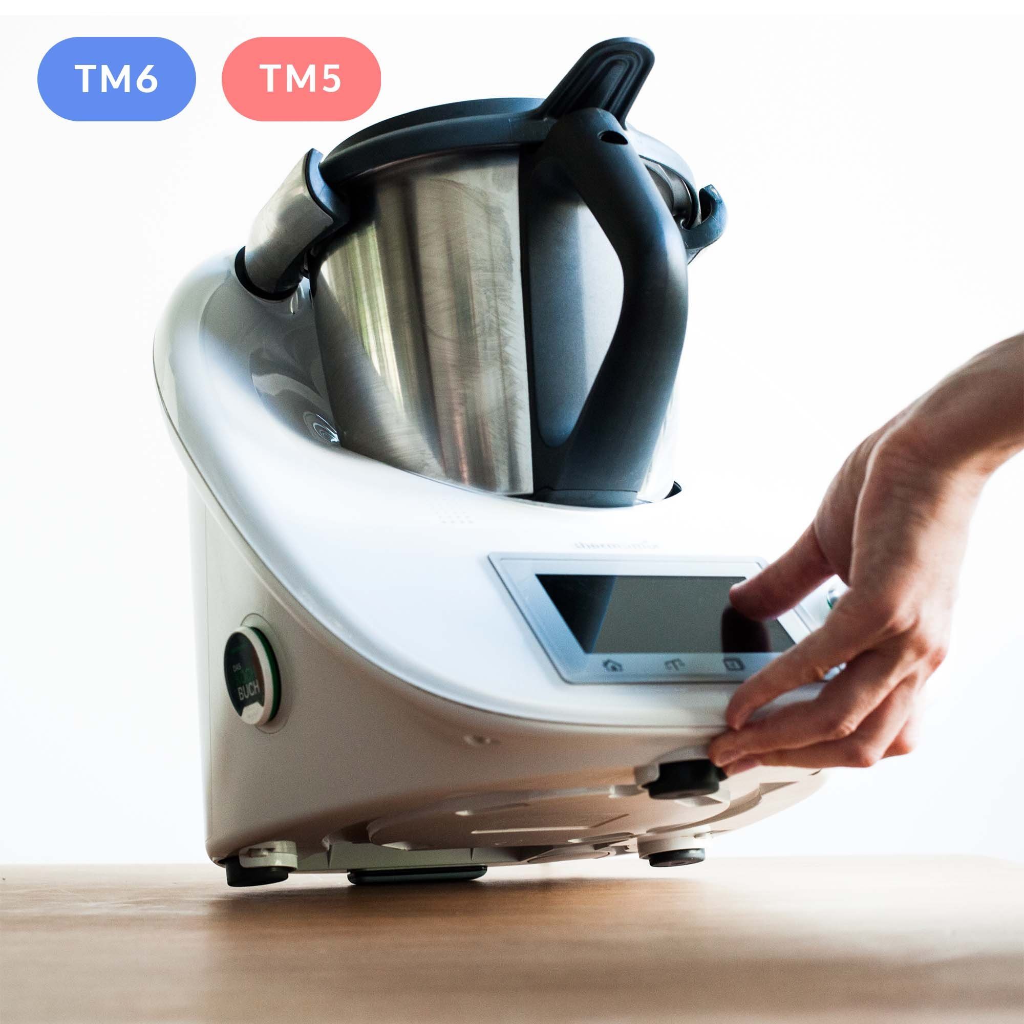 Mixcover Küchenmaschinen-Adapter mixcover unsichtbare Gleiter/Slider für den Thermomix TM6 & TM5 2er Set