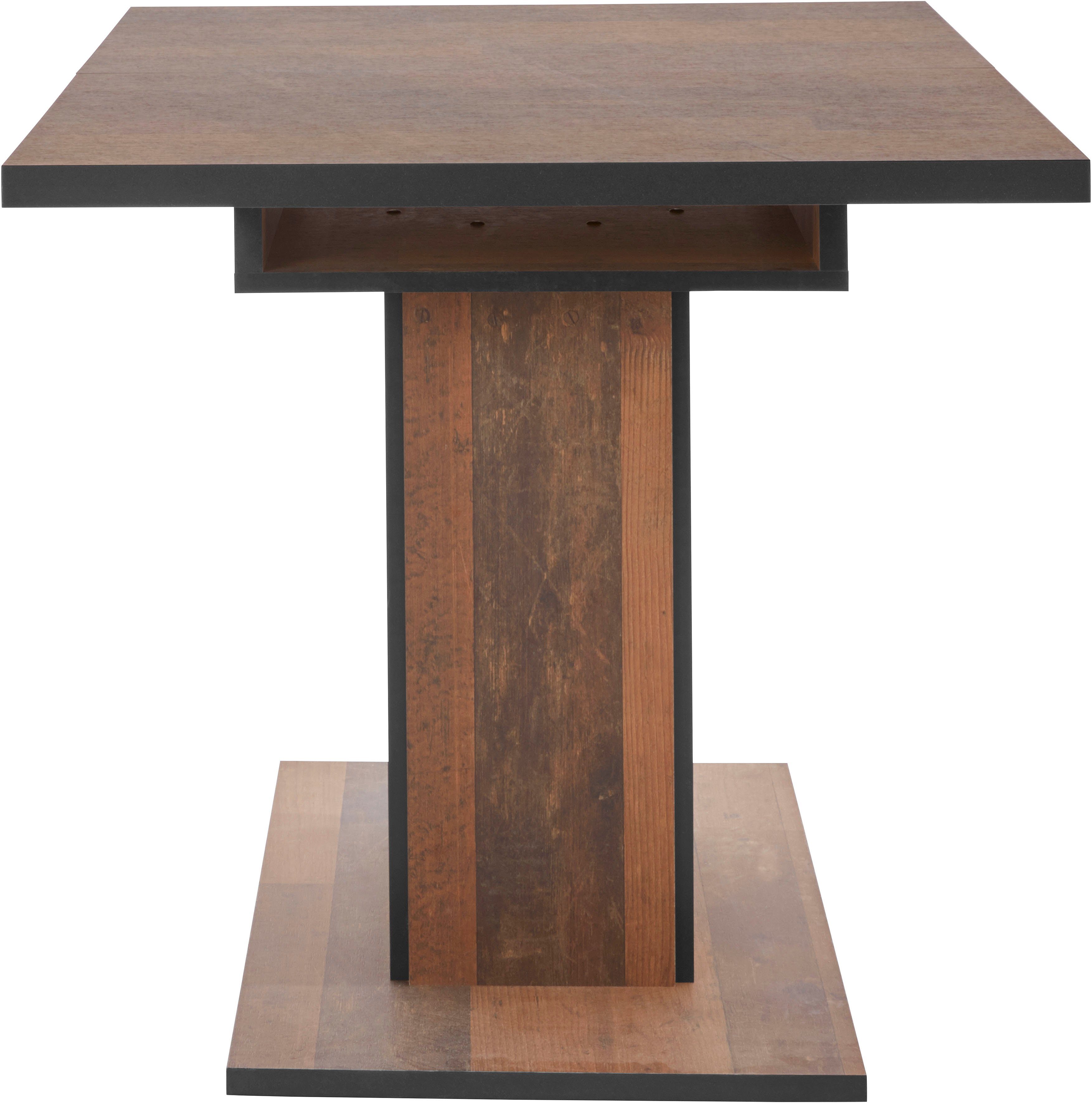 HELA Esstisch Ariana Bestseller, Tisch, Küchentisch, Auszugstisch, durch innenliegende Einlegeplatten ausziehbar 120-160 cm