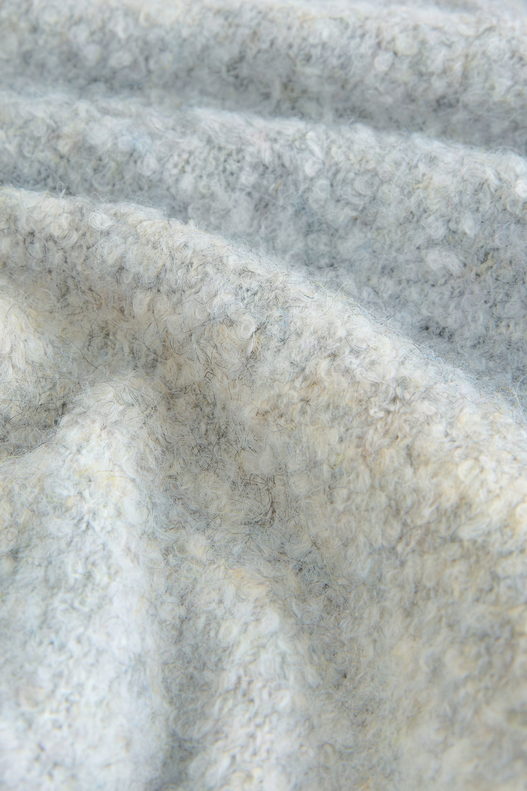 Next Wickelpullover Bouclé-Wickelpullover mit Wollanteil (1-tlg) günstig online kaufen