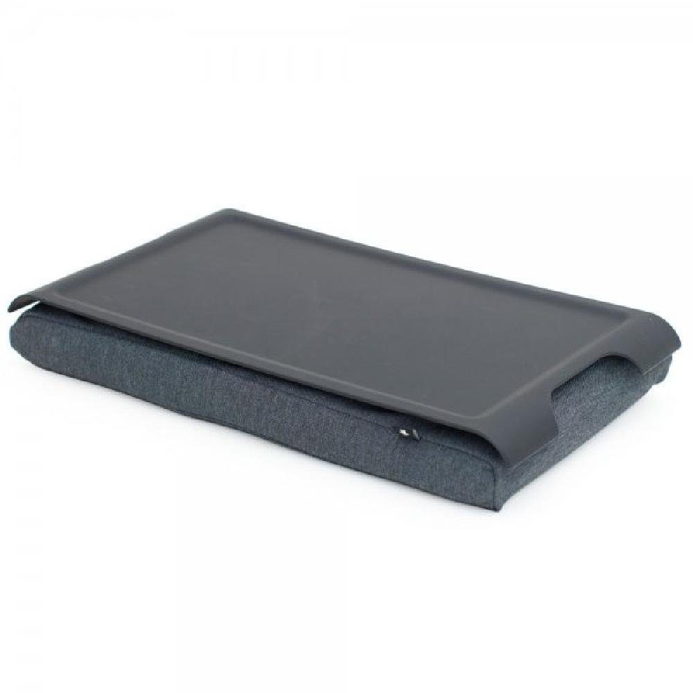 Bosign Laptop Tablett Knietablett Mini Laptray Anti-Slip Schwarz-Grau | Laptoptische