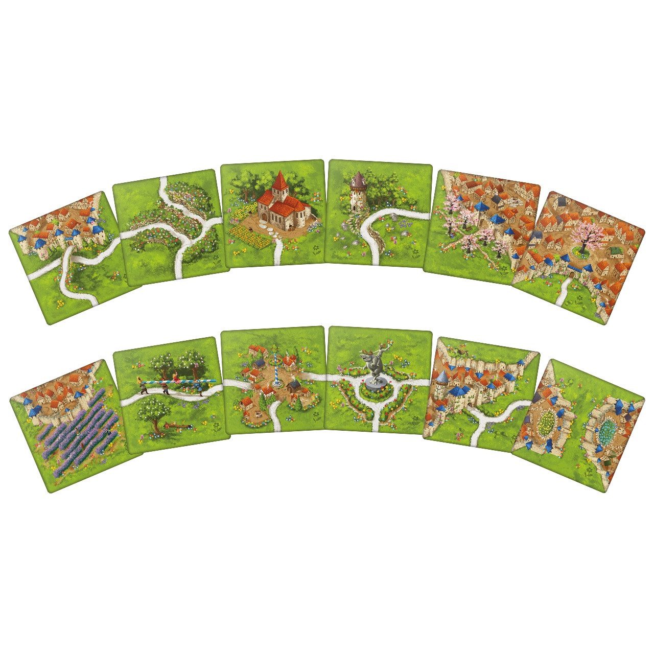 Hans im Glück Spiel Carcassonne, 4 Jahreszeiten: Der Frühling - Zusatzplättchen