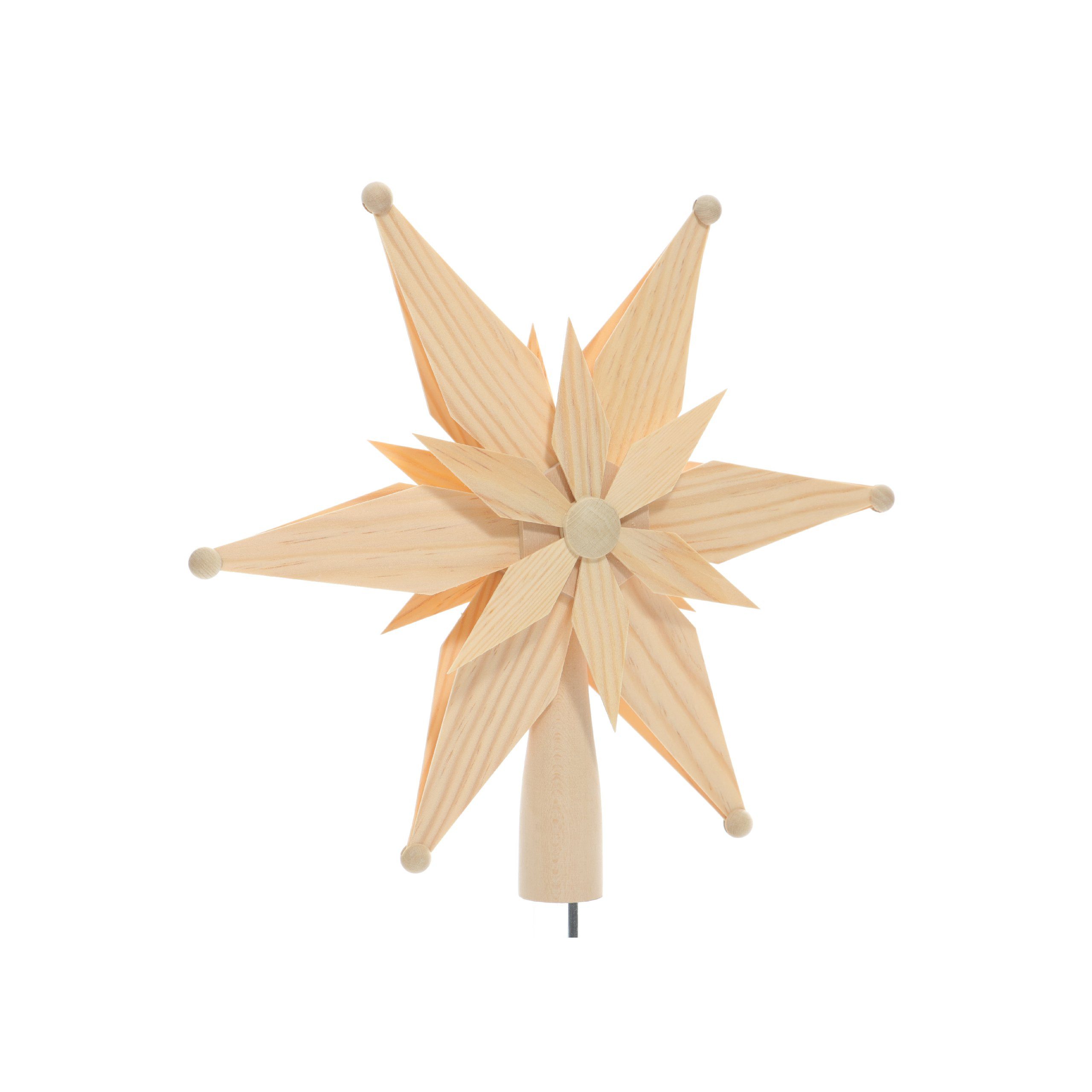 Christbaumspitze Rudolphs Schatzkiste Baumschmuck Christbaumspitze Kiefernblätter