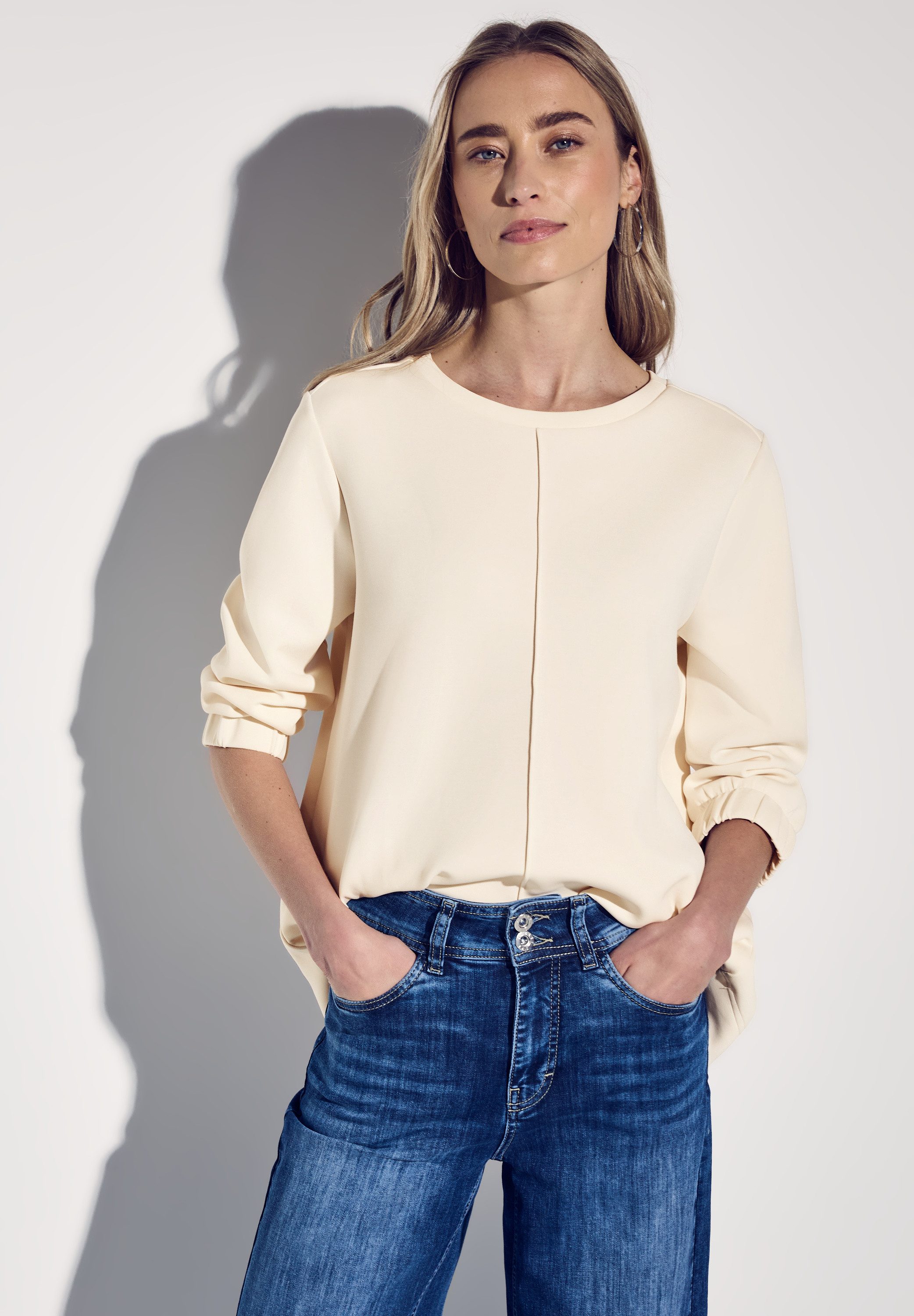 STREET ONE Sweater mit 3/4-Arm mit günstig online kaufen