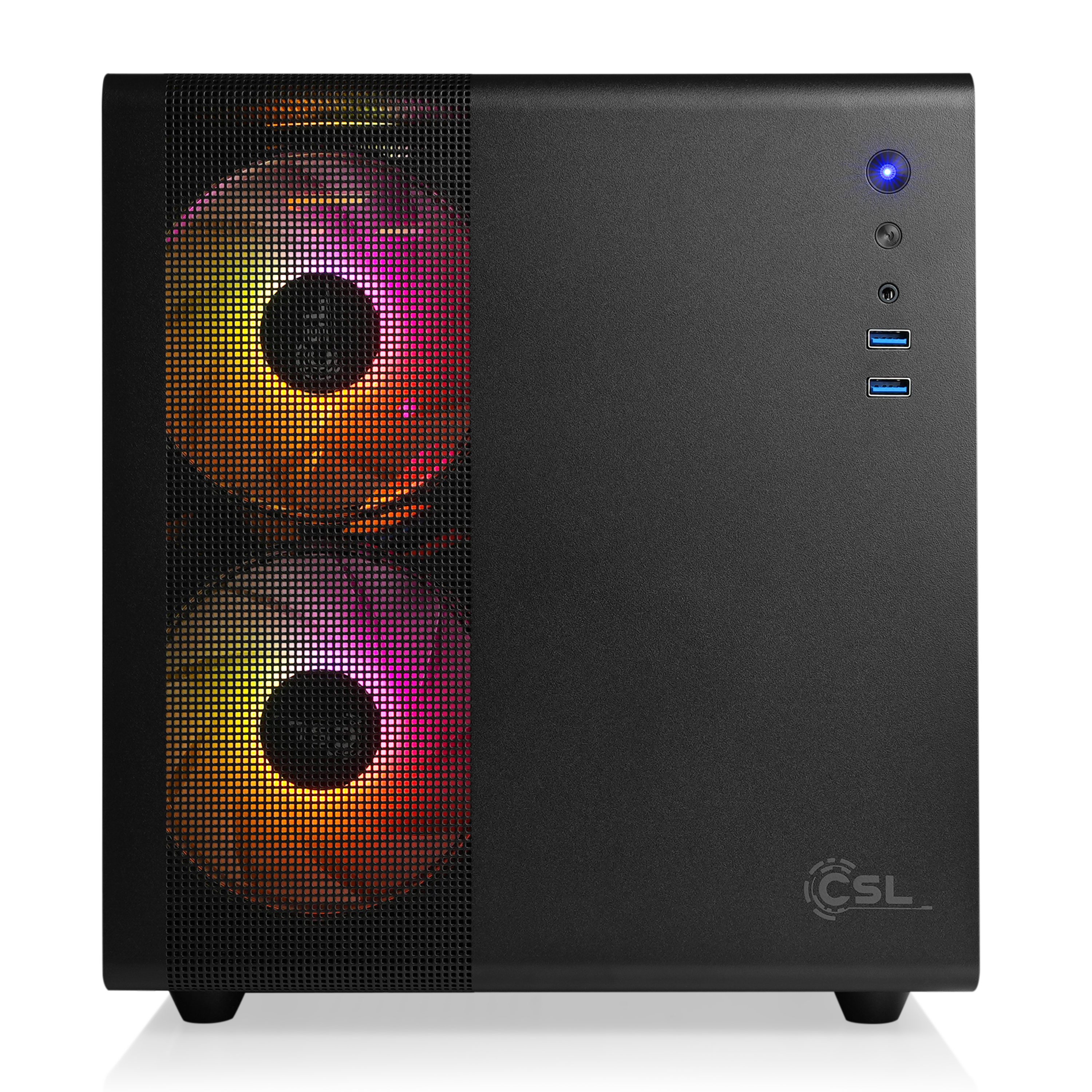 CSL Cube V24145 PC (Intel Core i3 14100F, GeForce RTX 3050, 32 GB RAM, 1000 GB SSD, Luftkühlung)