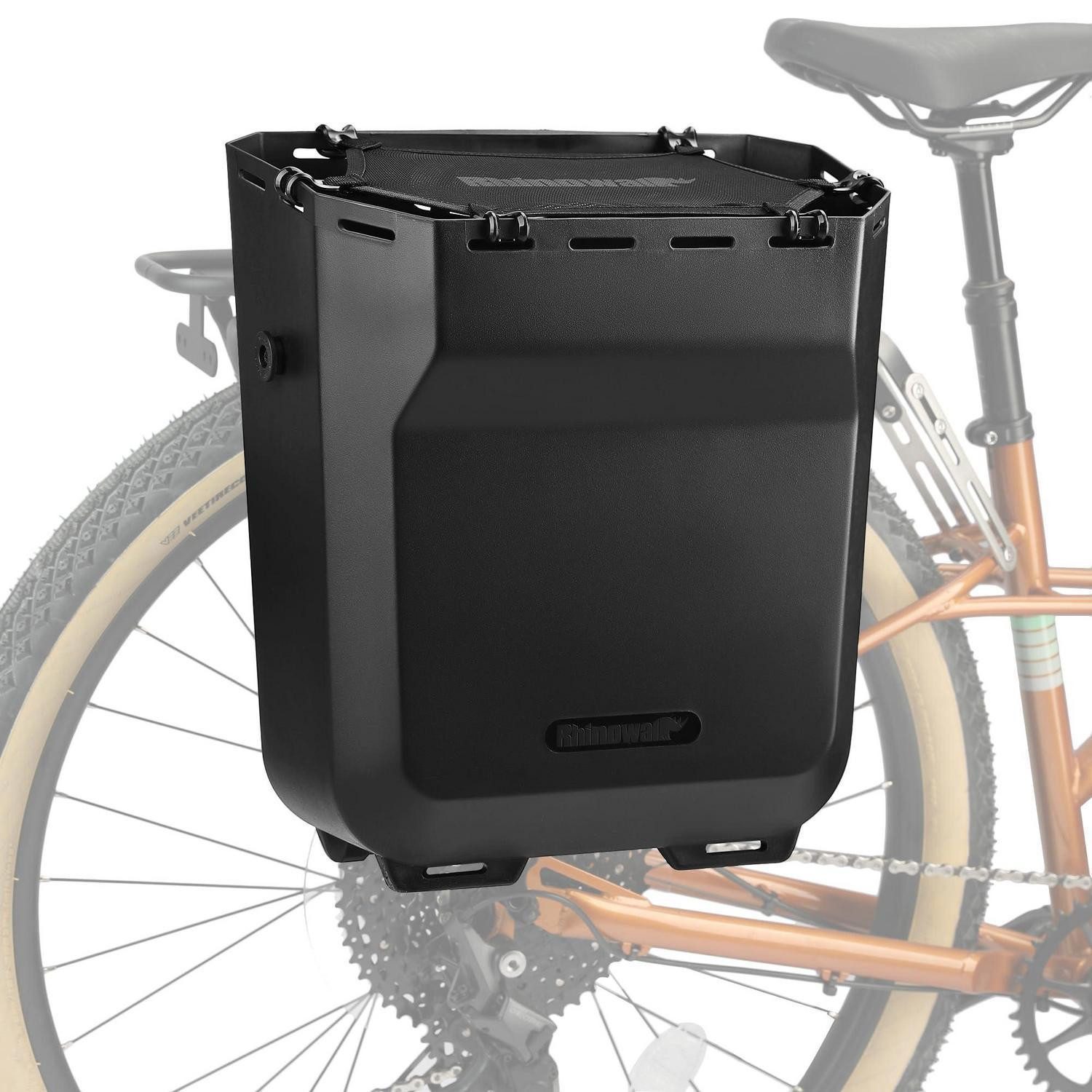 LuxusKollektion Gepäckträgertasche Fahrradkasten 20L Schwarz (1-tlg)