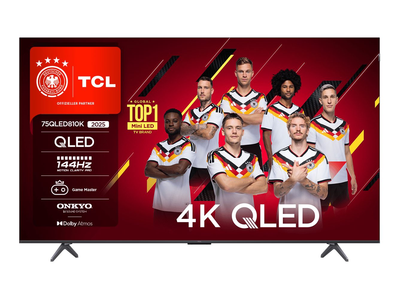 TCL 75QLED810KX1 QLED-Fernseher (75 Zoll, 4K Ultra HD)