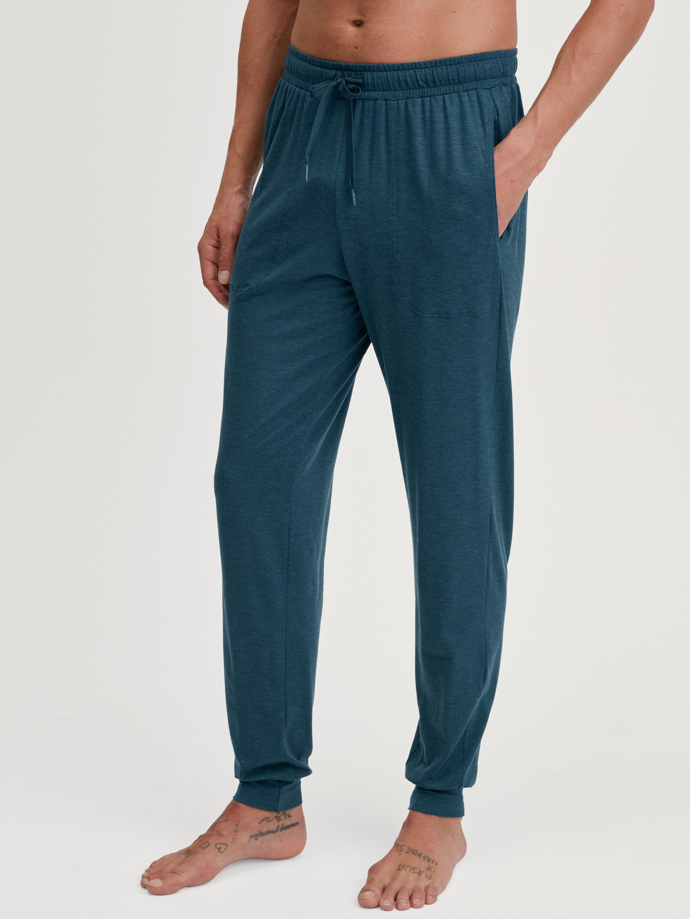 CALIDA Pyjamahose DEEPSLEEPWEAR Warming Herren (1-tlg) mit breitem Bund, wärmender Merino-TENCEL™ Mix