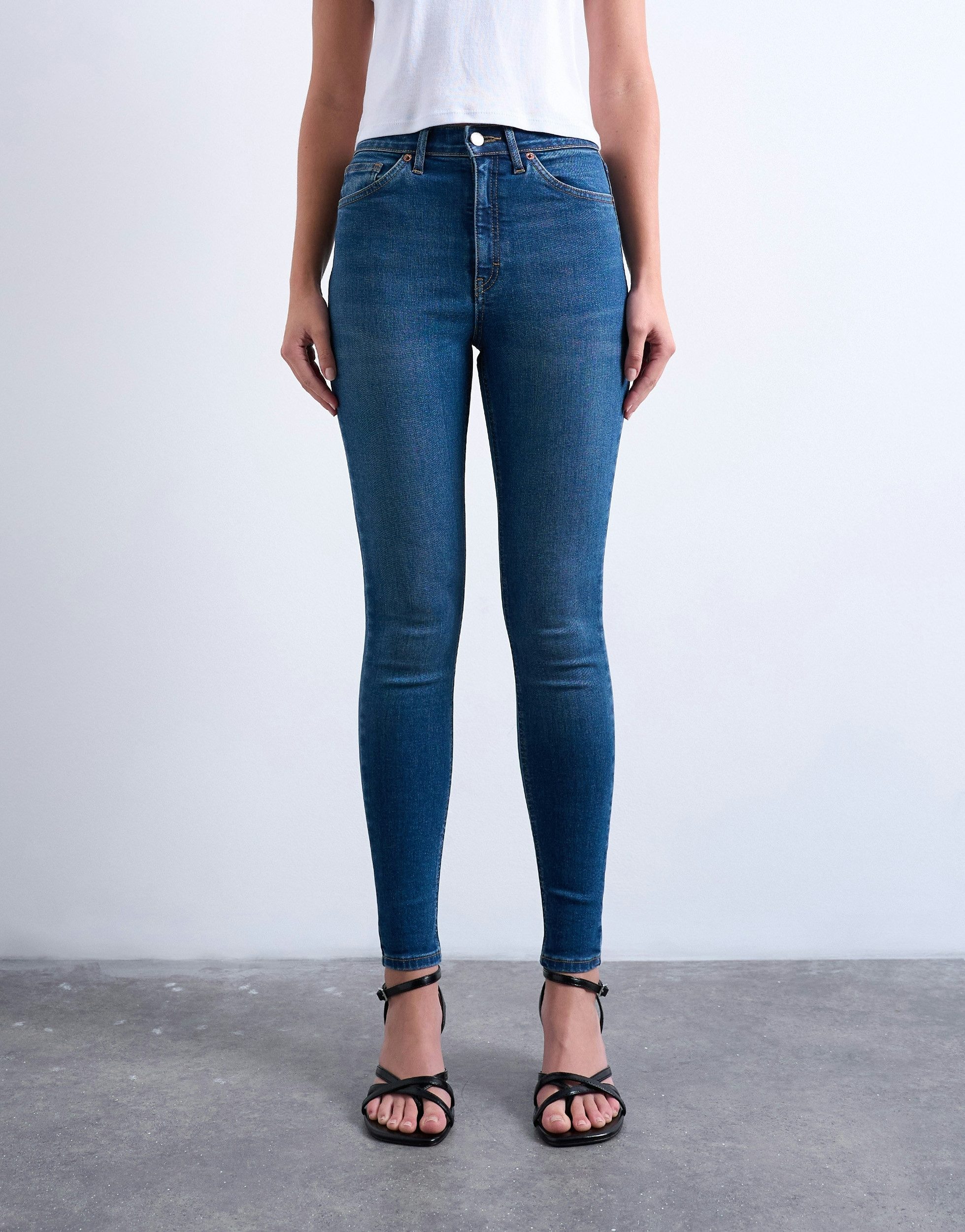 TOPSHOP Skinny-fit-Jeans TSJAMIE HR SLIM DNM JEANS MB NOOS Baumwollmischung, skinny fit, high waist