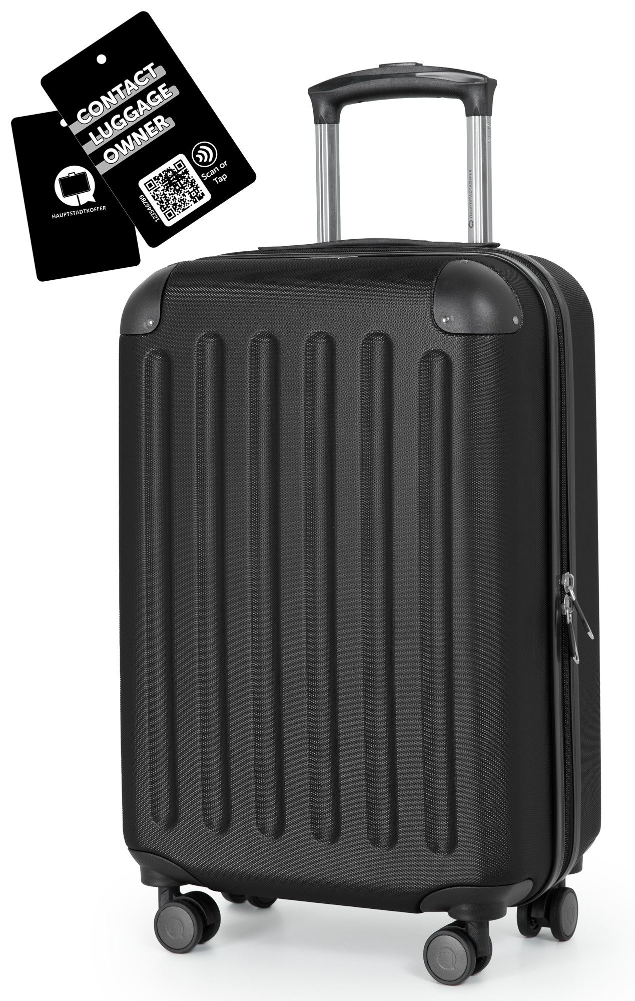 Hauptstadtkoffer Handgepäckkoffer Spree, 4 Rollen, Handgepäck Koffer Trolley, 55 x 35 x 20 cm, 33 Liter, ABS