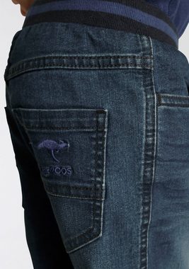 KangaROOS Schlupfjeans, bequeme Passform mit Logo-Stickerei