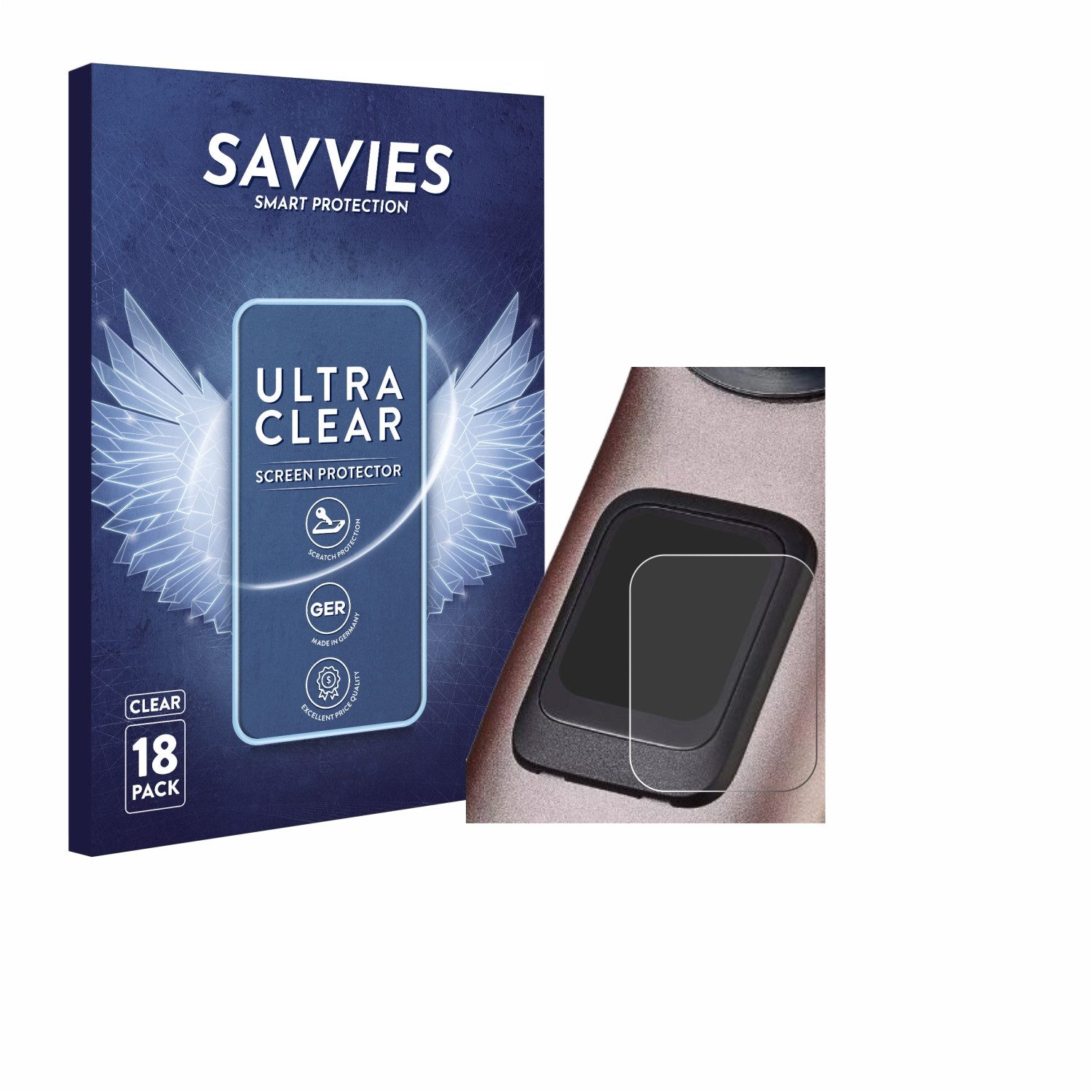 Savvies Displayschutzfolie Schutzfolie für Specialized Turbo Levo 4, 18 Stück, Displayschutz Schutz Folie Klar Transparent