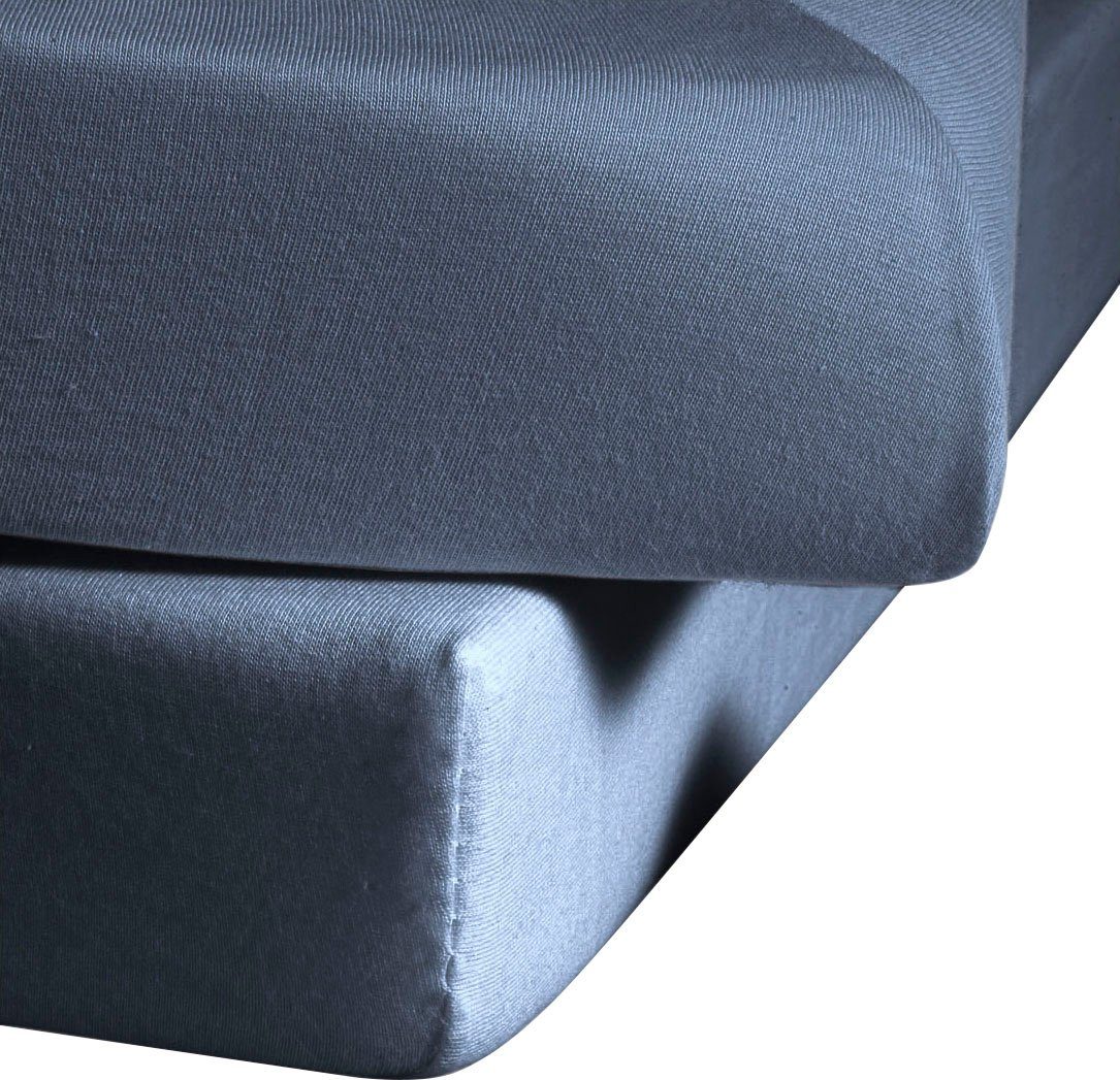fleuresse Betttuch Colours, Mako-Satin, Gummizug: ohne, günstig online kaufen