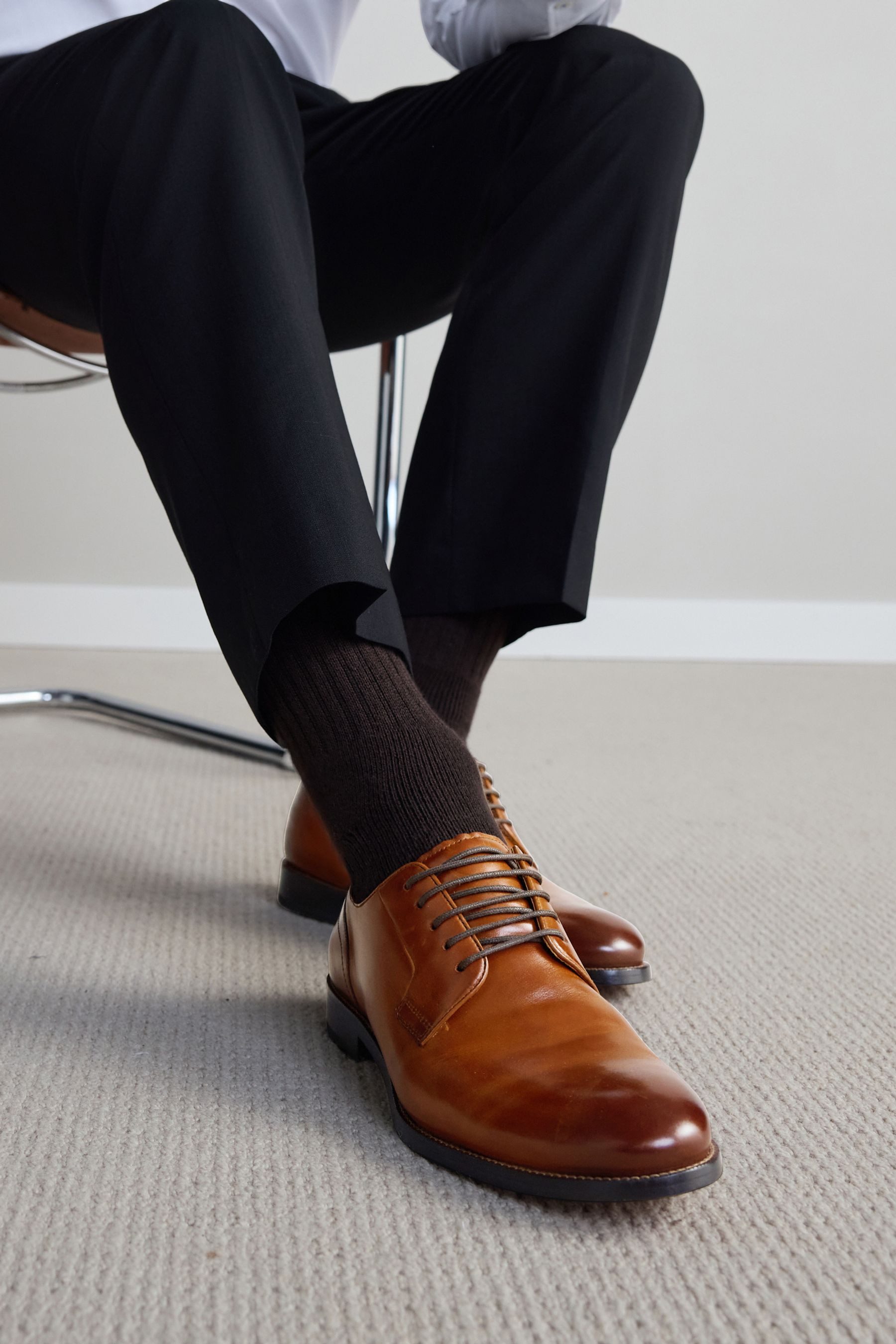 Next Signature Derby-Schuhe mit Ledersohle Schnürschuh (1-tlg)