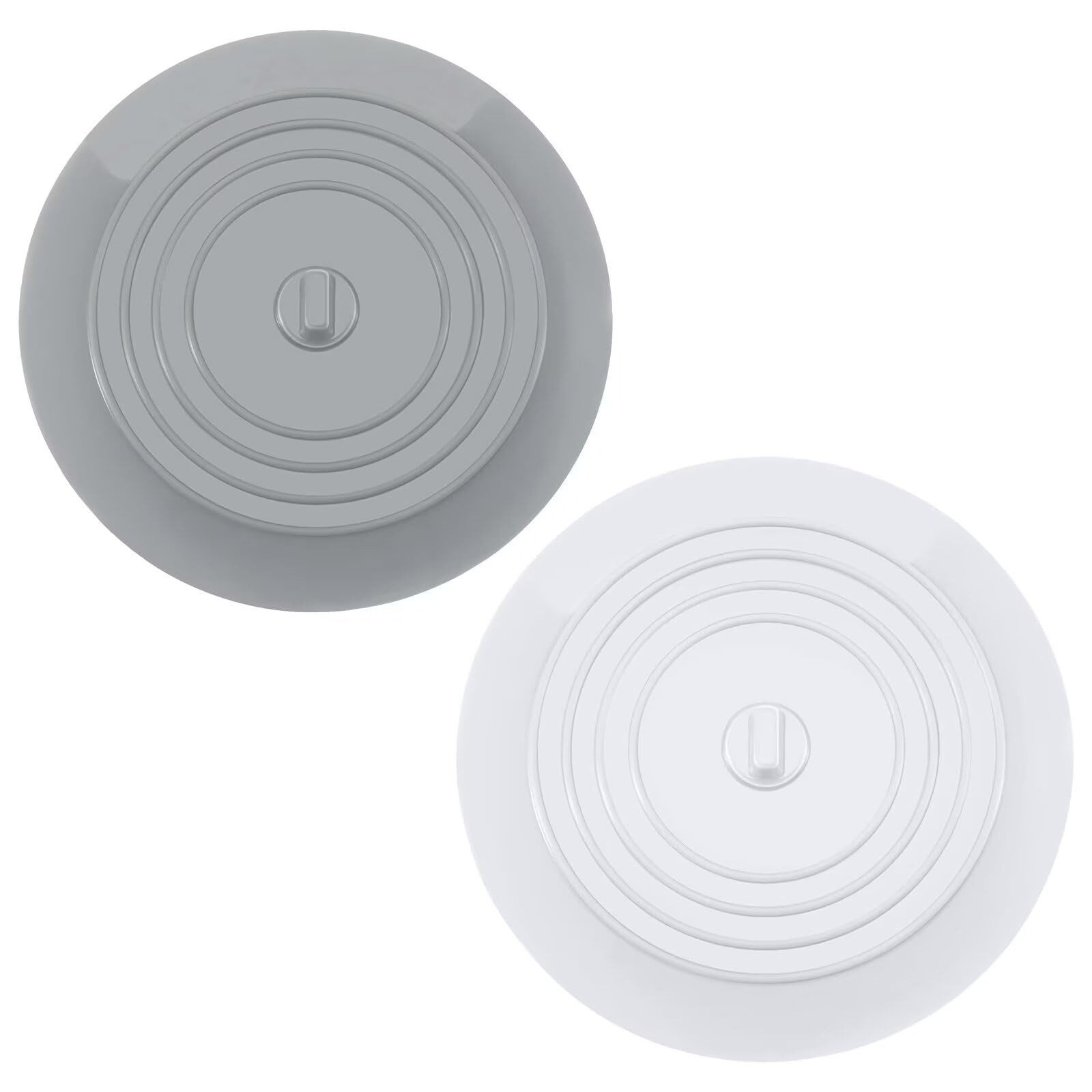 FOUORTUNATE-BEE Ablaufgarnitur 2er Abflussstopfen Universal für Waschbecken, Badewanne Küche Silikon Ablaufstopfen für Dusche, Spüle, Reisen und Badezimmer