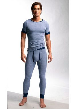 Clipper Exclusive Unterhemd (2-St) modische Optik: Jeans meliert, tolle Baumwoll-Qualität